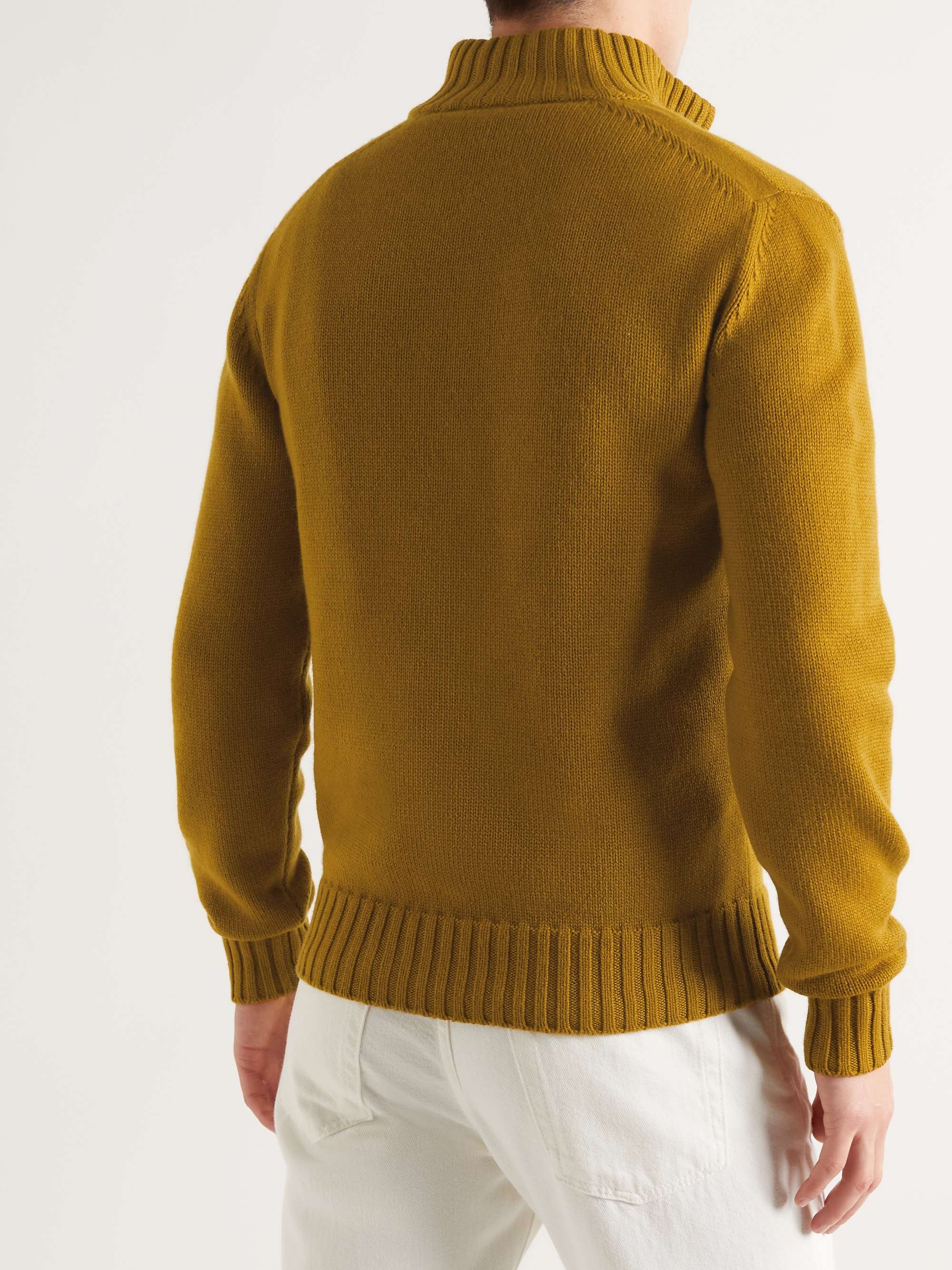 LORO PIANA Cashmere Half-Zip Sweater