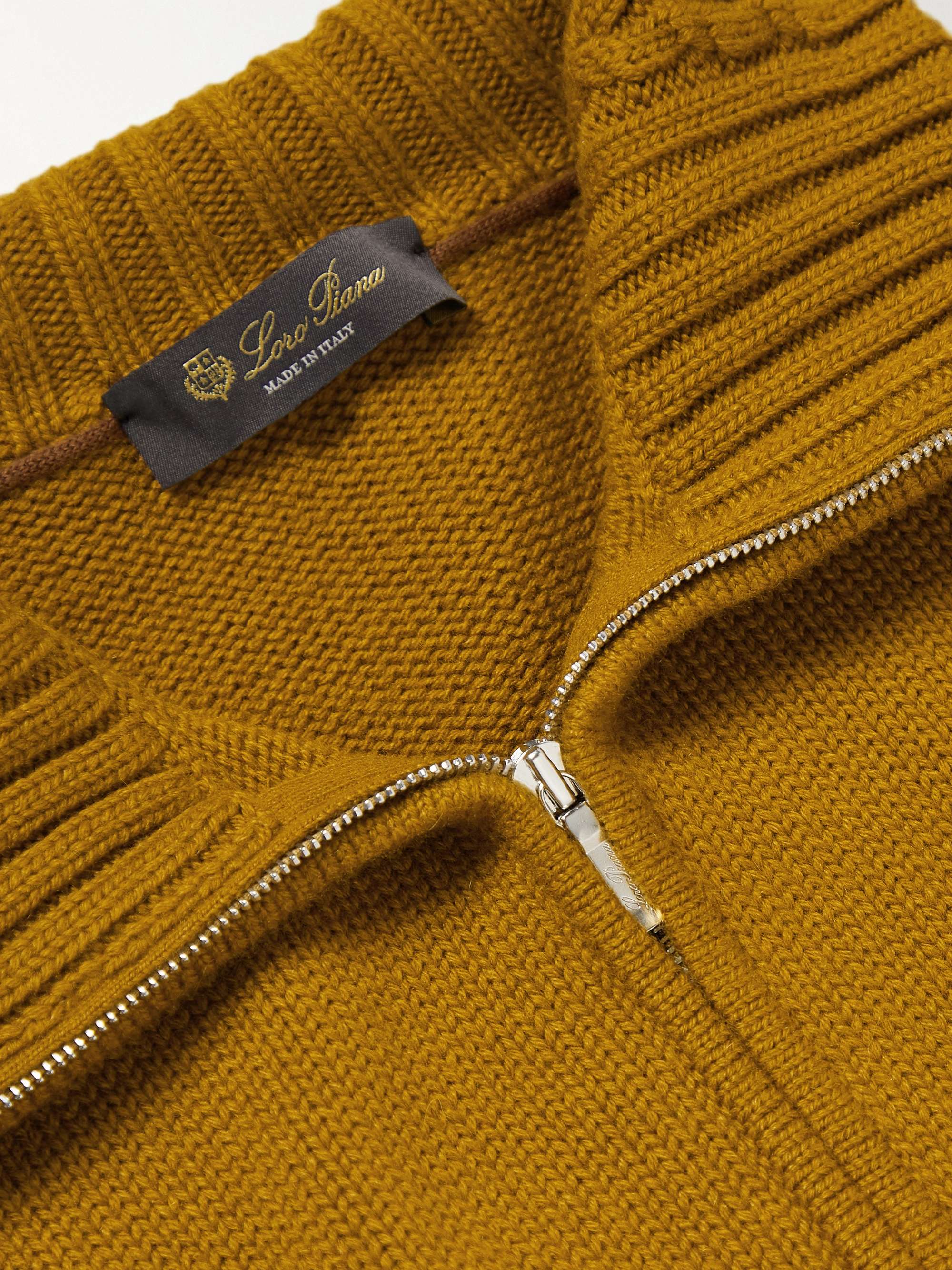 LORO PIANA Cashmere Half-Zip Sweater