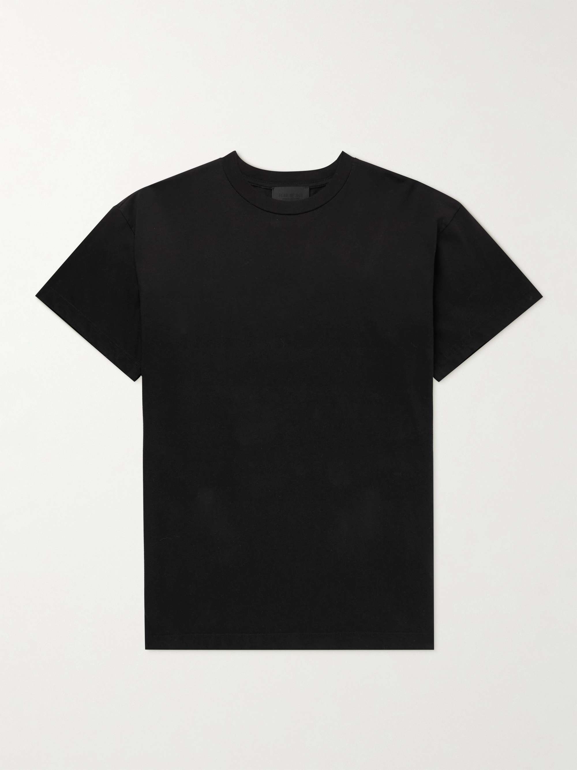 FEAR OF GOD Logo-Flocked Cotton-Jersey T-Shirt