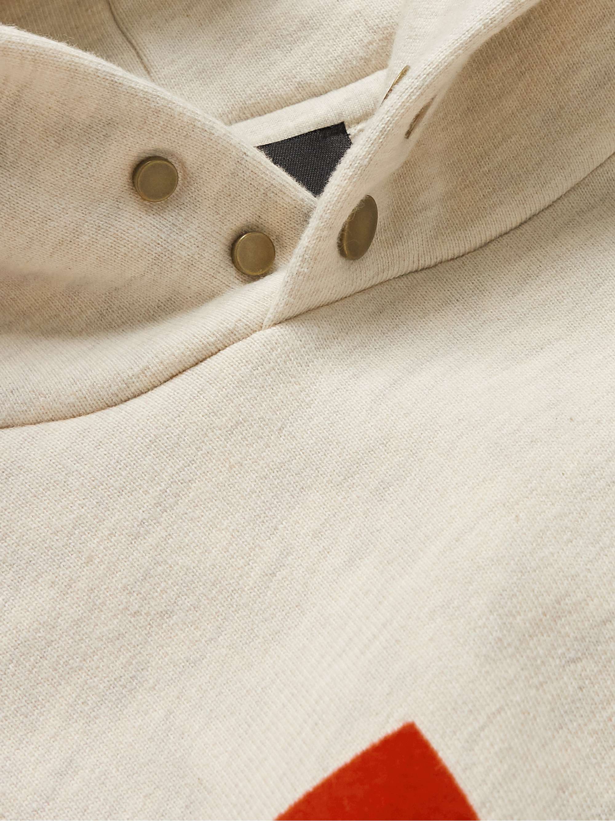 FEAR OF GOD Monarch Logo-Flocked Cotton Jersey Hoodie