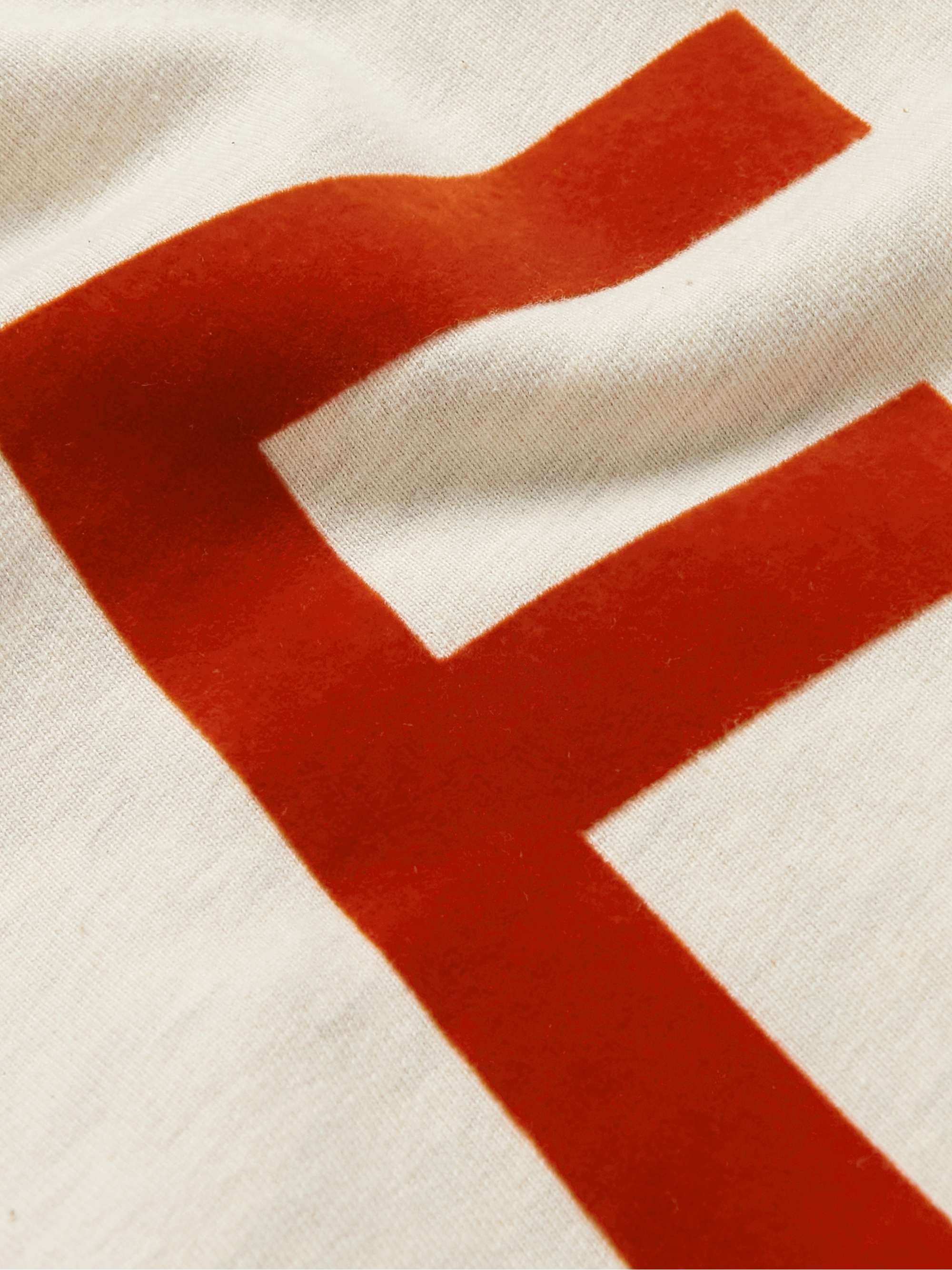 FEAR OF GOD Monarch Logo-Flocked Cotton Jersey Hoodie