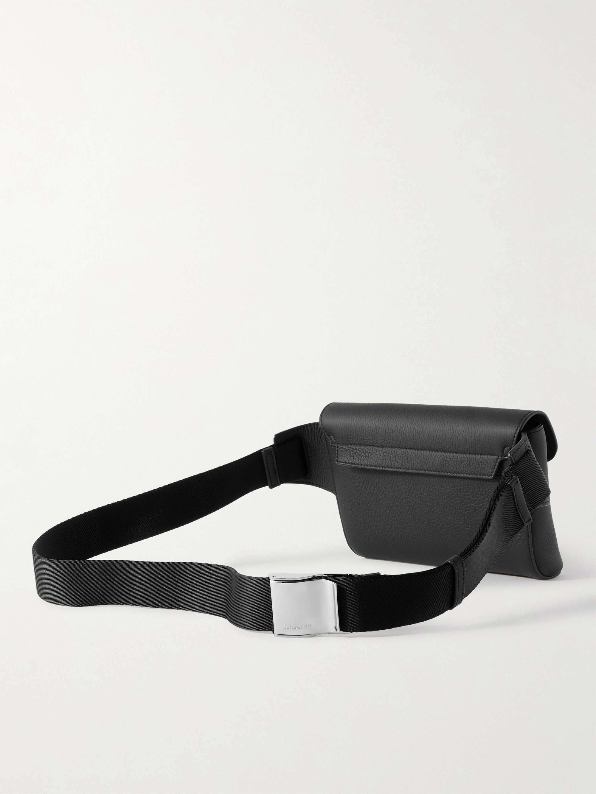 BURBERRY Full-Grain Leather Belt Bag