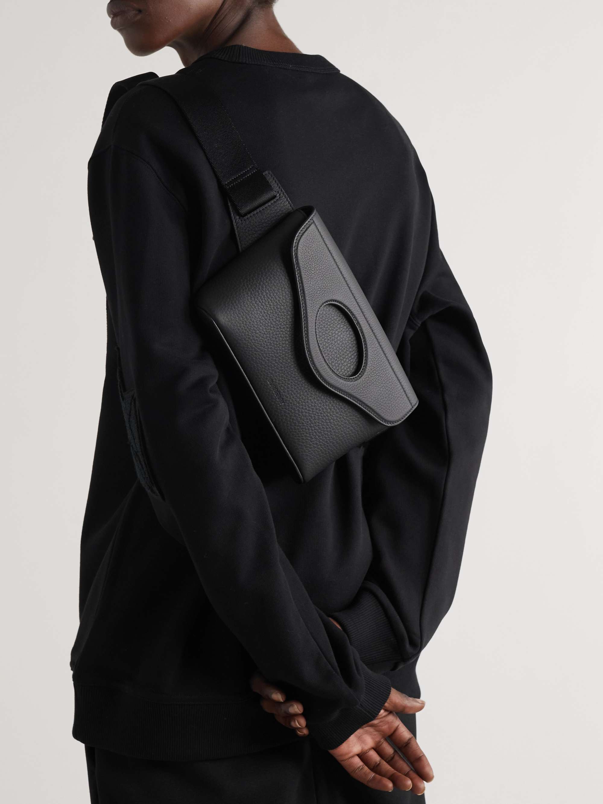 BURBERRY Full-Grain Leather Belt Bag