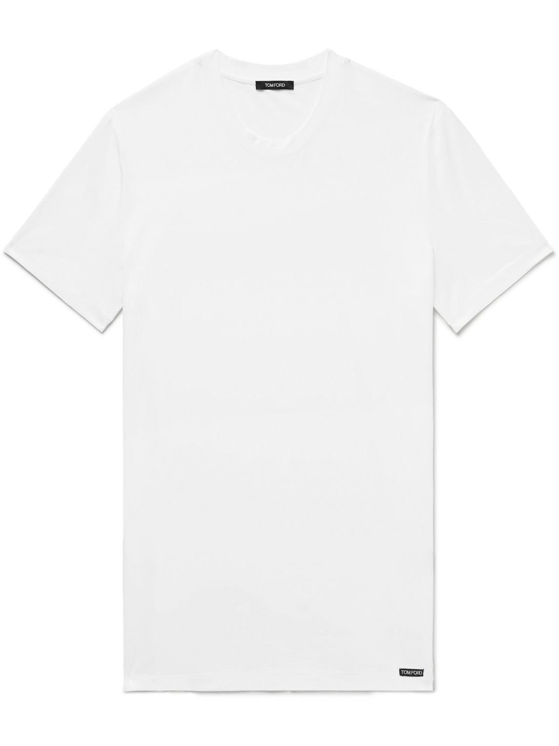 Tom Ford Stretch Cotton And Modal-blend T-shirt In White
