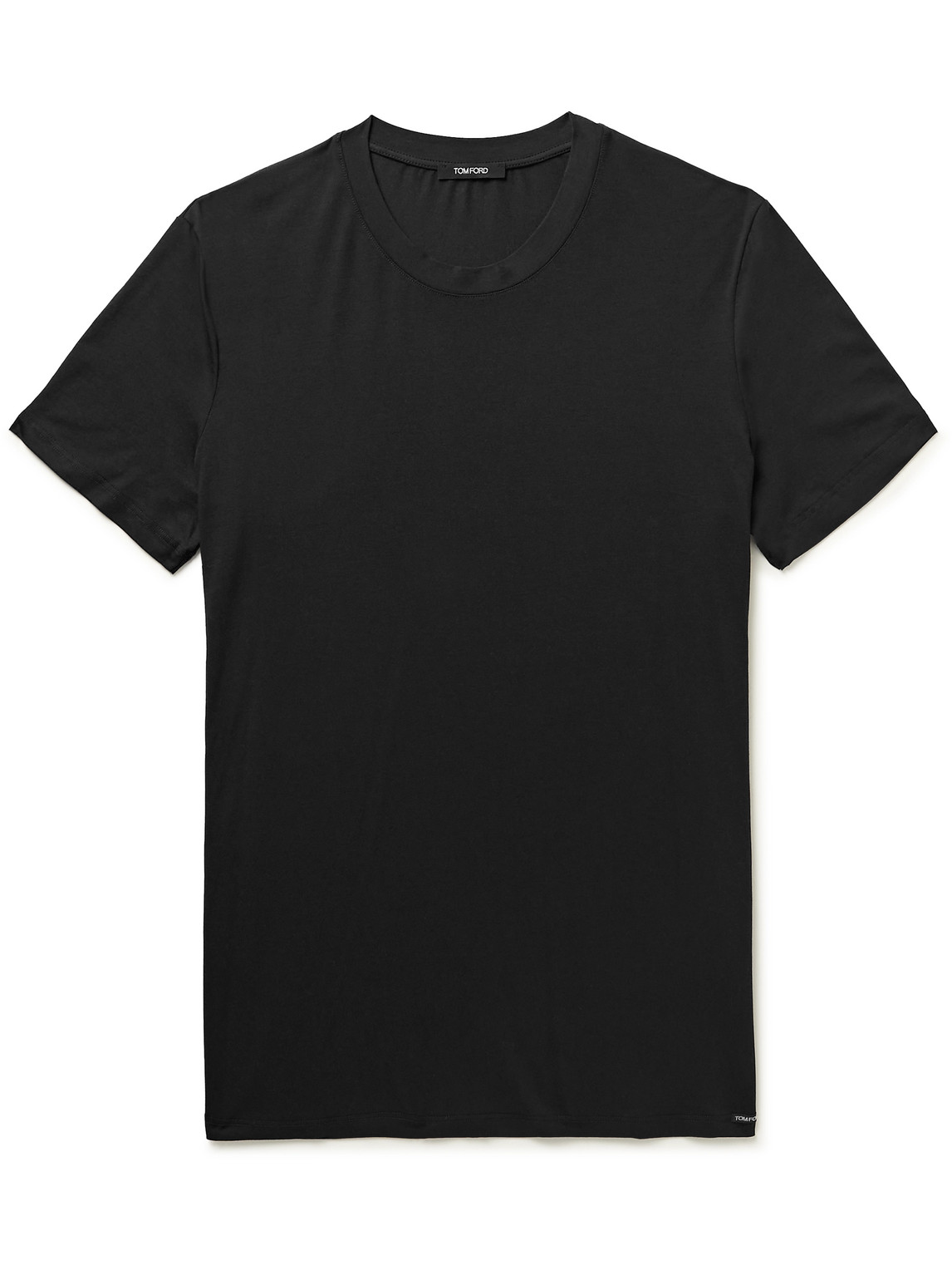 Tom Ford Stretch Cotton And Modal-blend T-shirt In Black