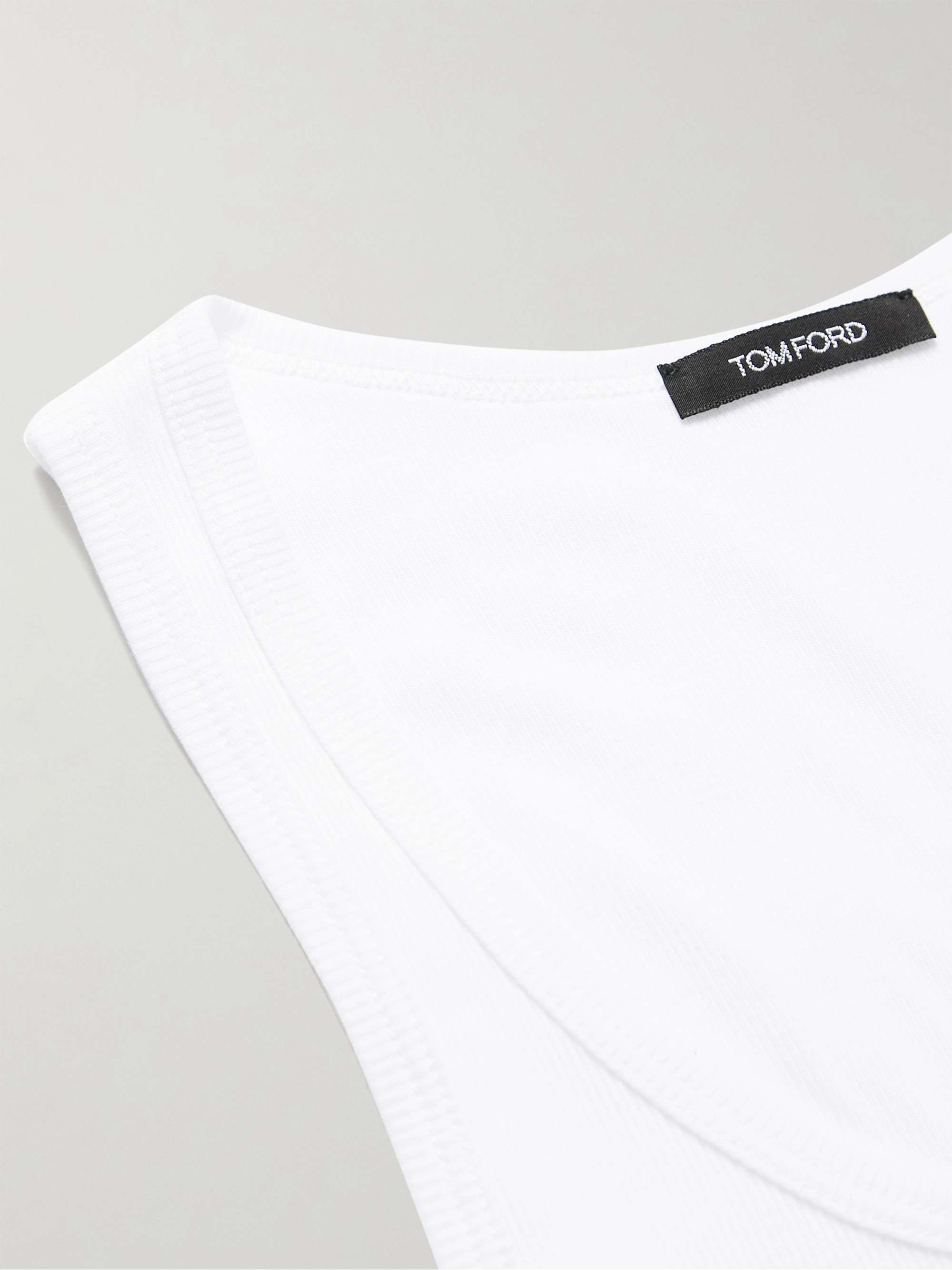 TOM FORD Ribbed Cotton and Modal-Blend Tank Top