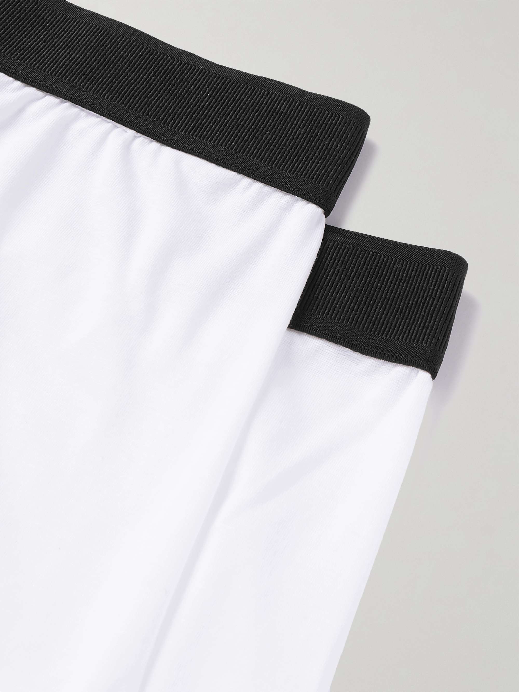 TOM FORD Two-Pack Stretch Cotton and Modal-Blend Boxer Briefs