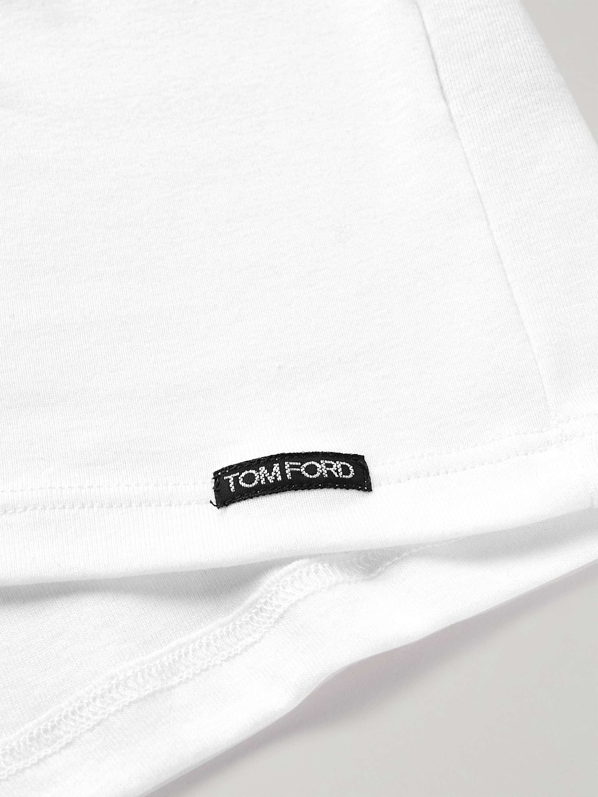 TOM FORD Maglia henley da pigiama in jersey di cotone stretch