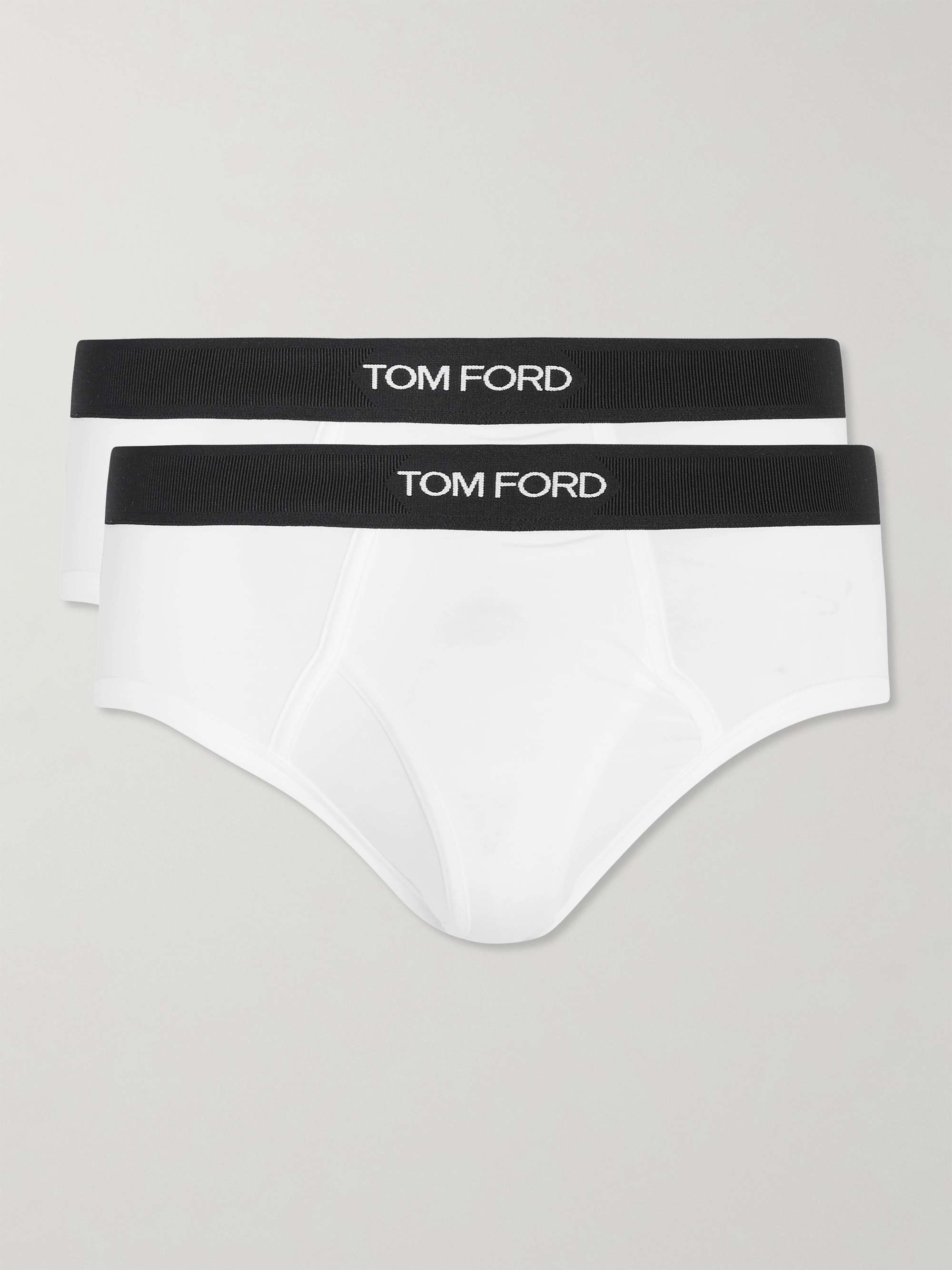 TOM FORD Two-Pack Stretch Cotton and Modal-Blend Briefs for Men