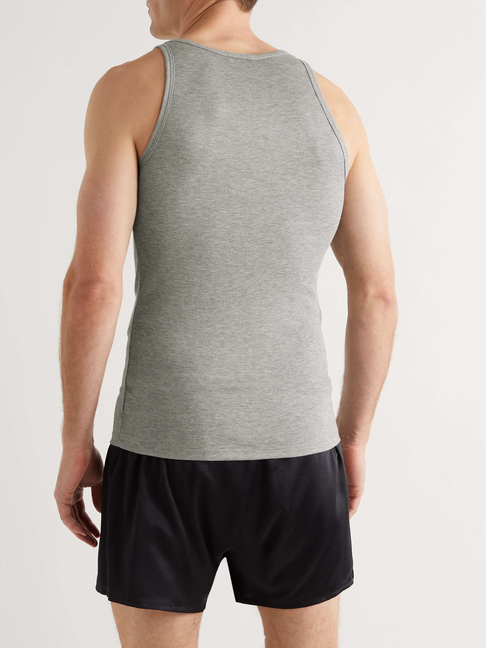 TOM FORD Ribbed Cotton and Modal-Blend Tank Top