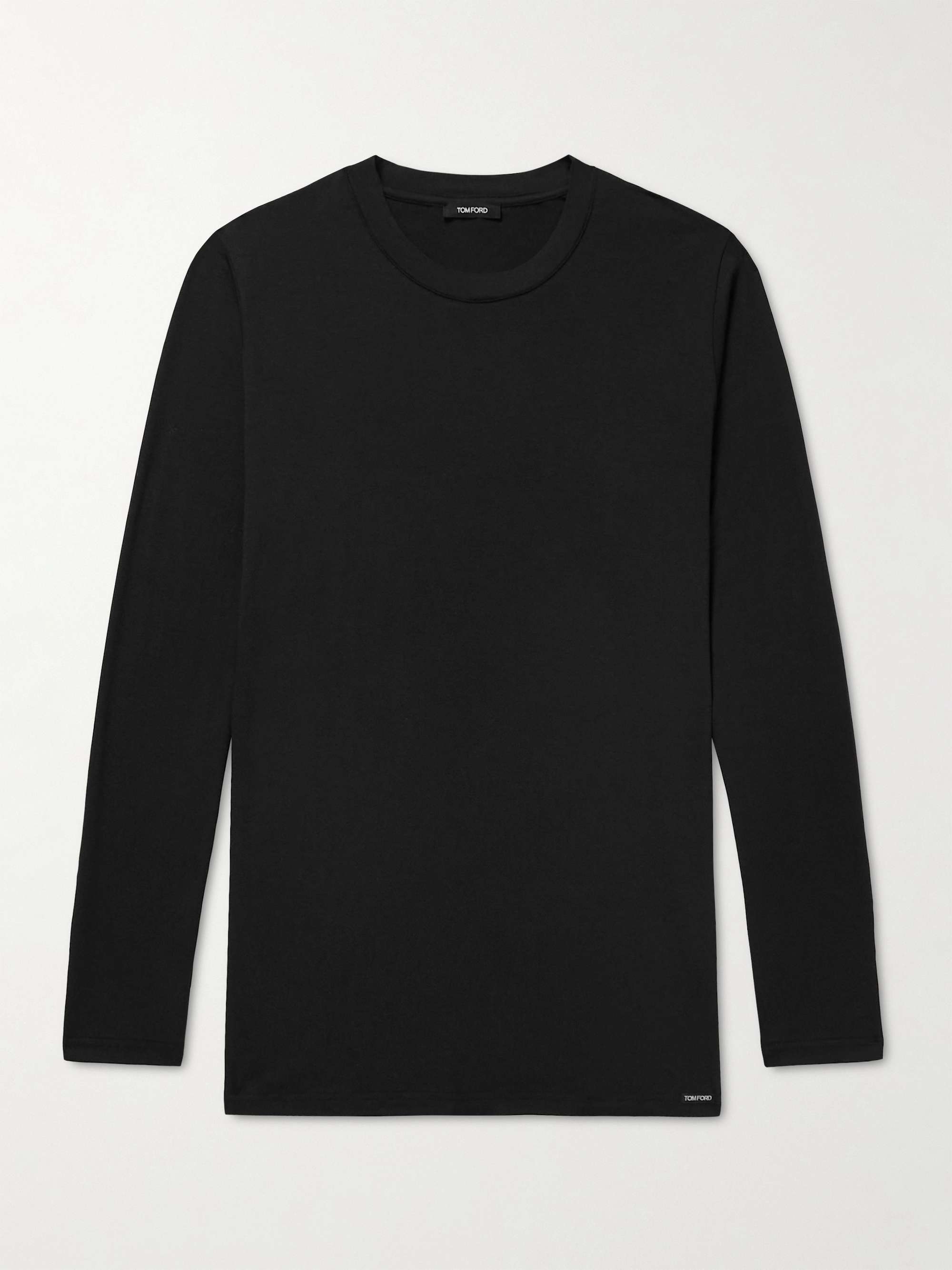 Tom Ford Men's Black Cotton T-Shirt