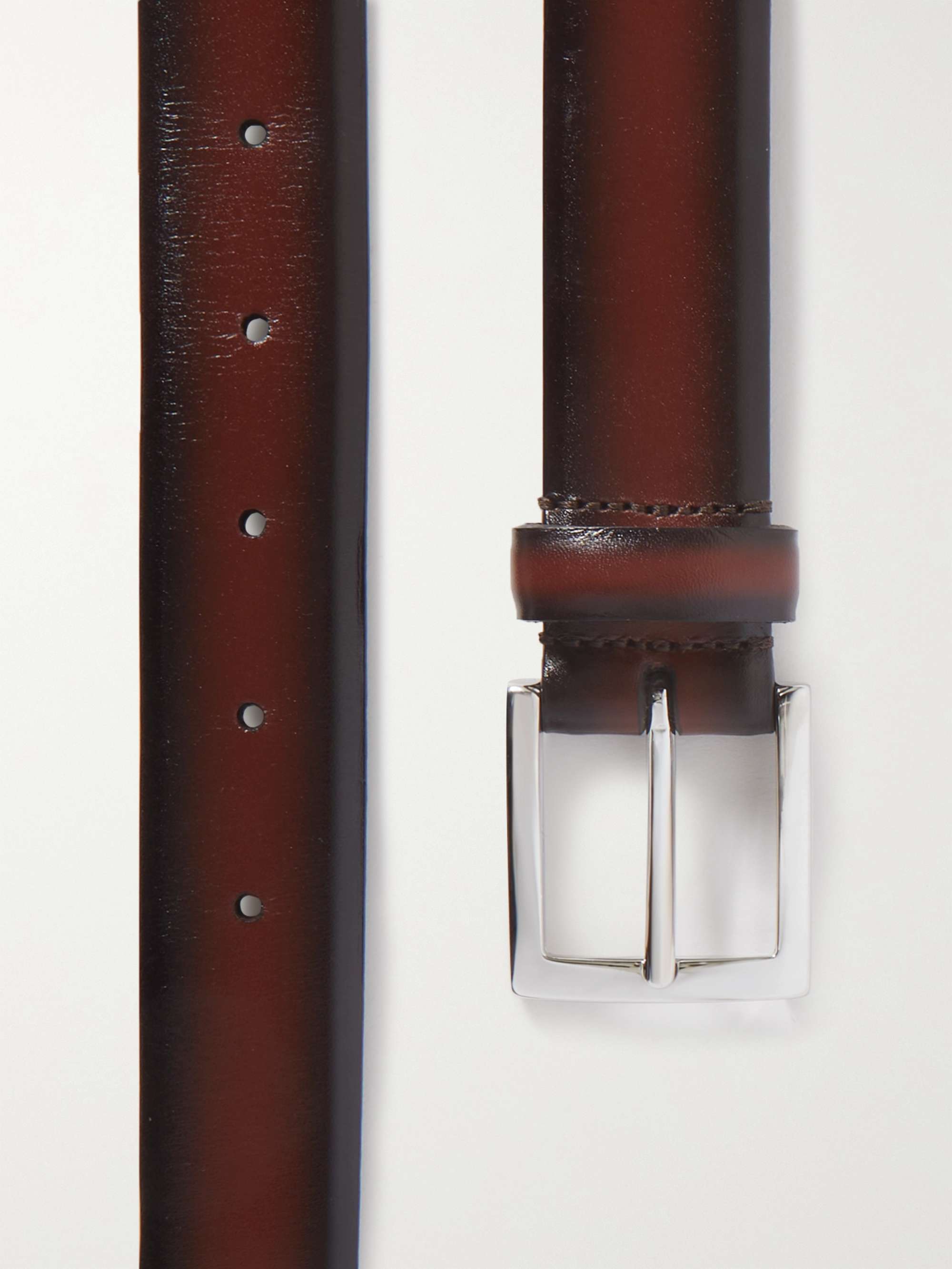 ANDERSON'S 3cm Burnished Leather Belt
