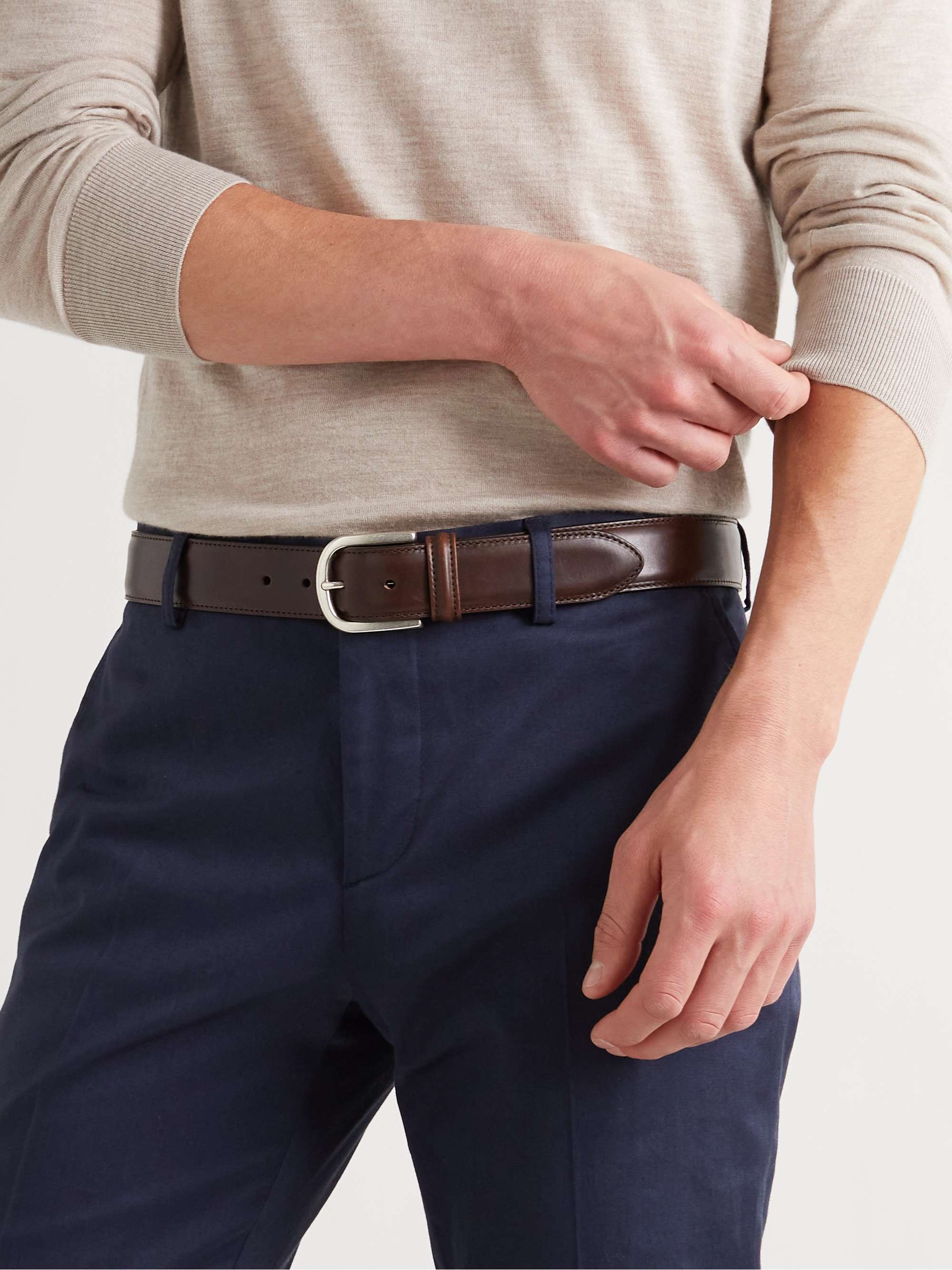 ANDERSON'S 3.5cm Leather Belt