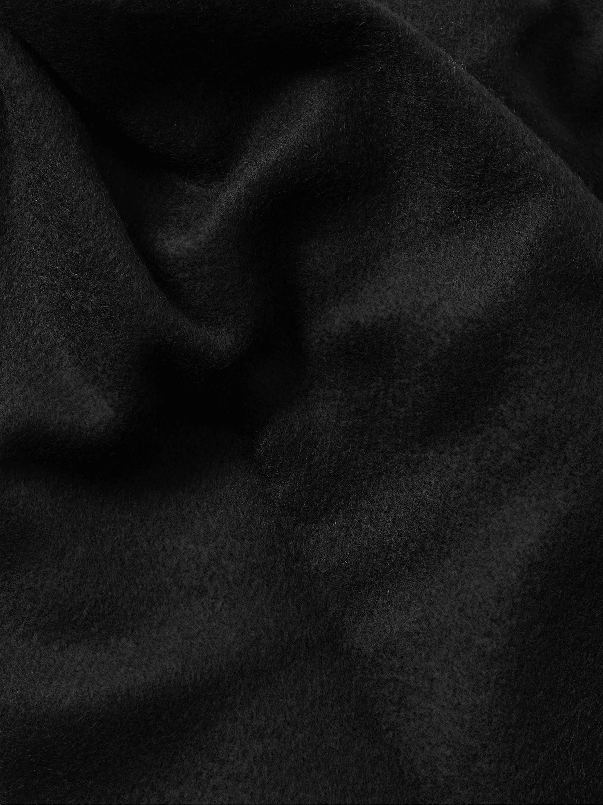 ACNE STUDIOS Canada Logo-Detailed Fringed Cashmere Scarf