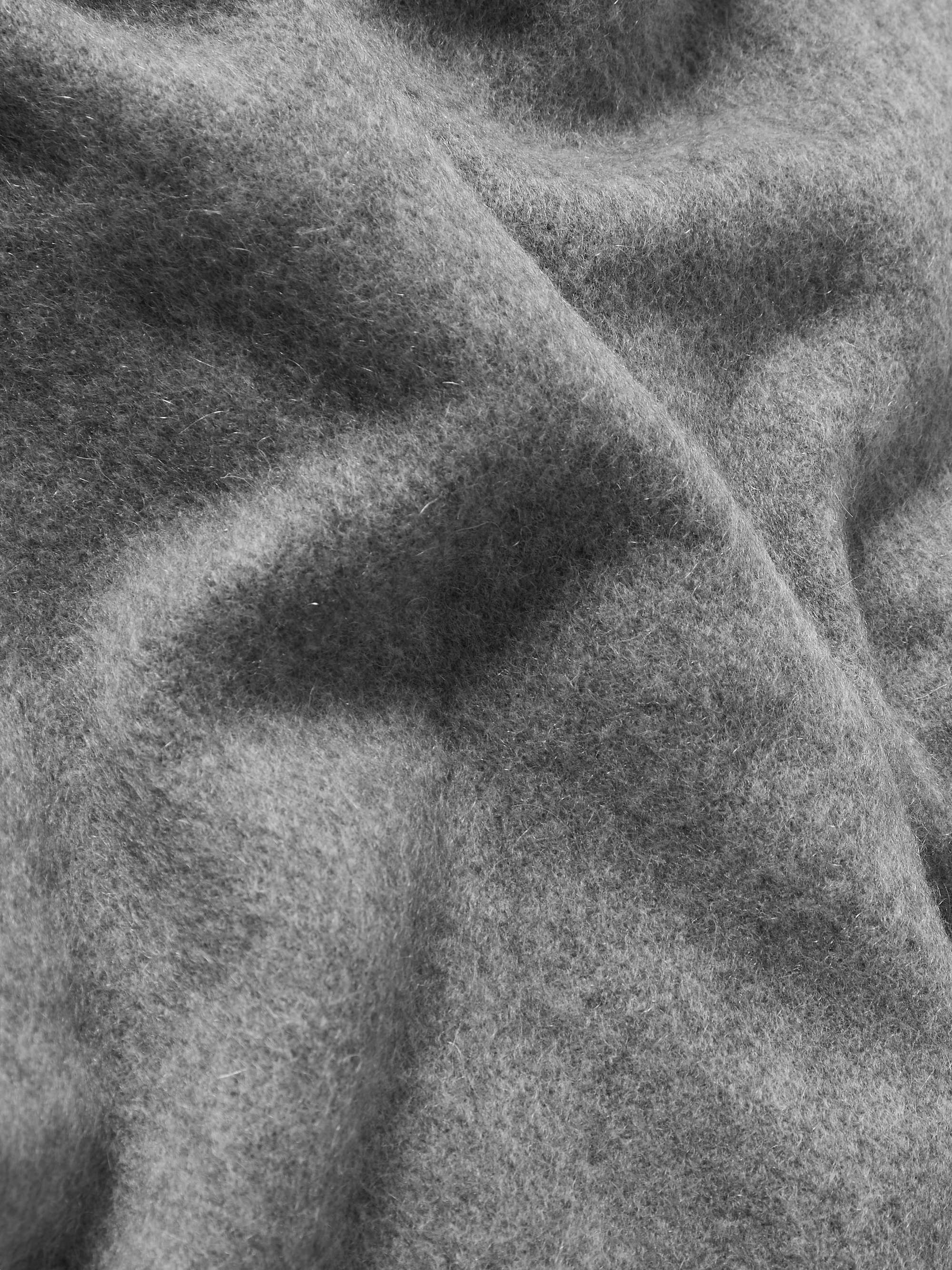 ACNE STUDIOS Canada Logo-Detailed Fringed Cashmere Scarf