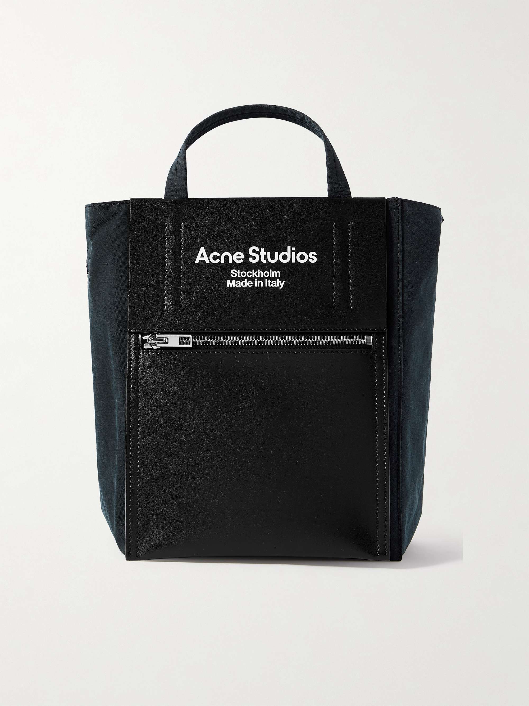Baker Out Mini Logo-Print Leather and Nylon Tote Bag