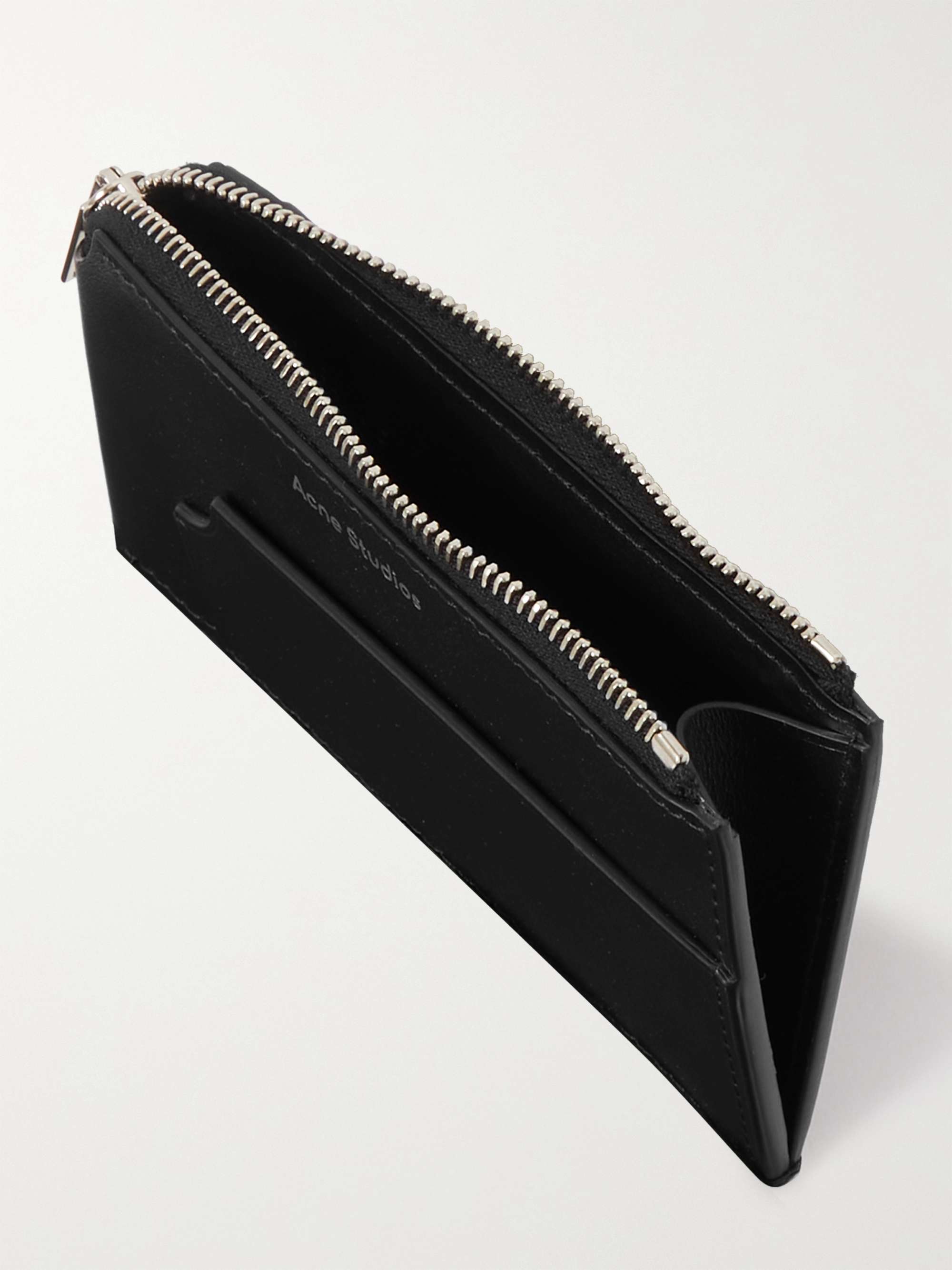 ACNE STUDIOS Logo-Print Leather Zip-Around Wallet