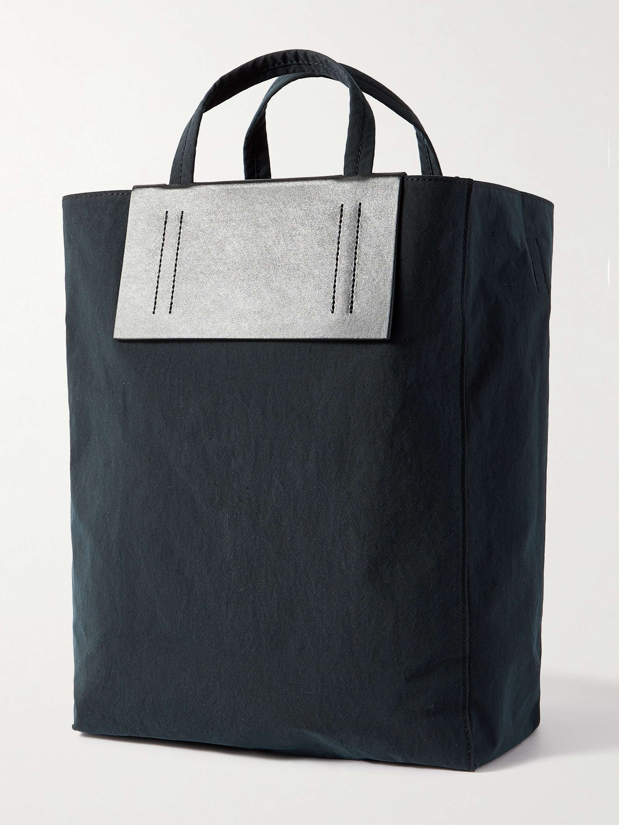ACNE STUDIOS Baker Out Logo-Print Leather and Nylon Tote Bag