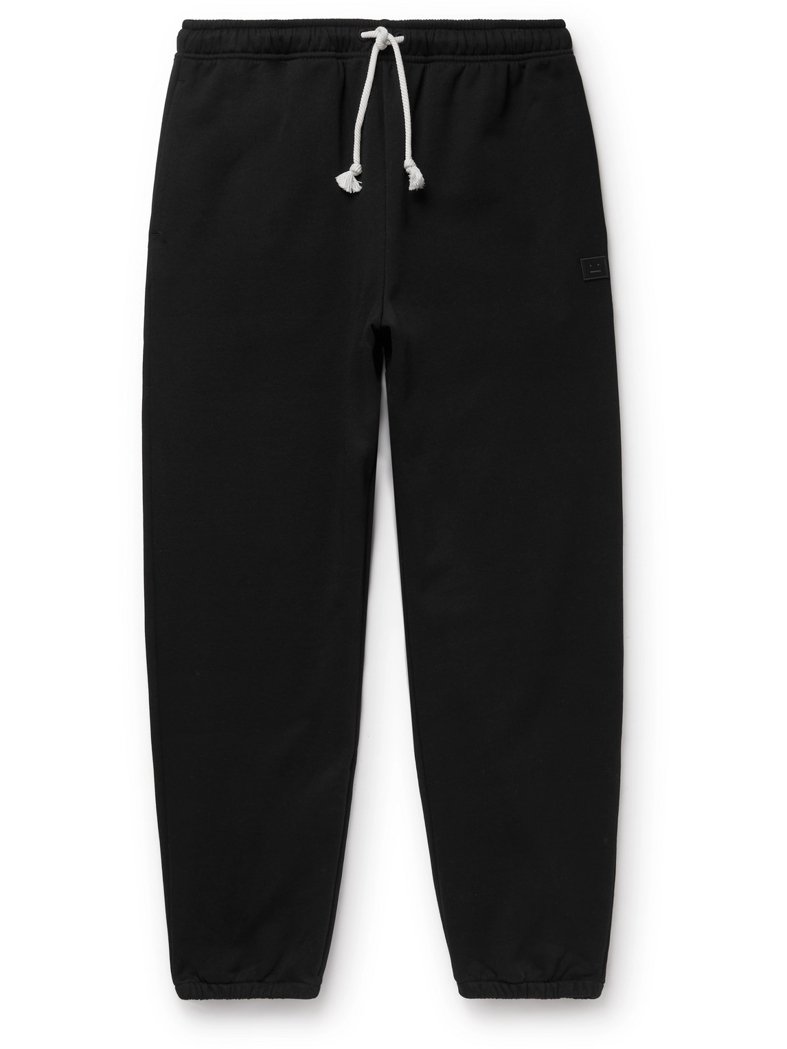 Acne Studios Frack Relaxed-fit Cotton-jersey Jogging Bottoms In Black