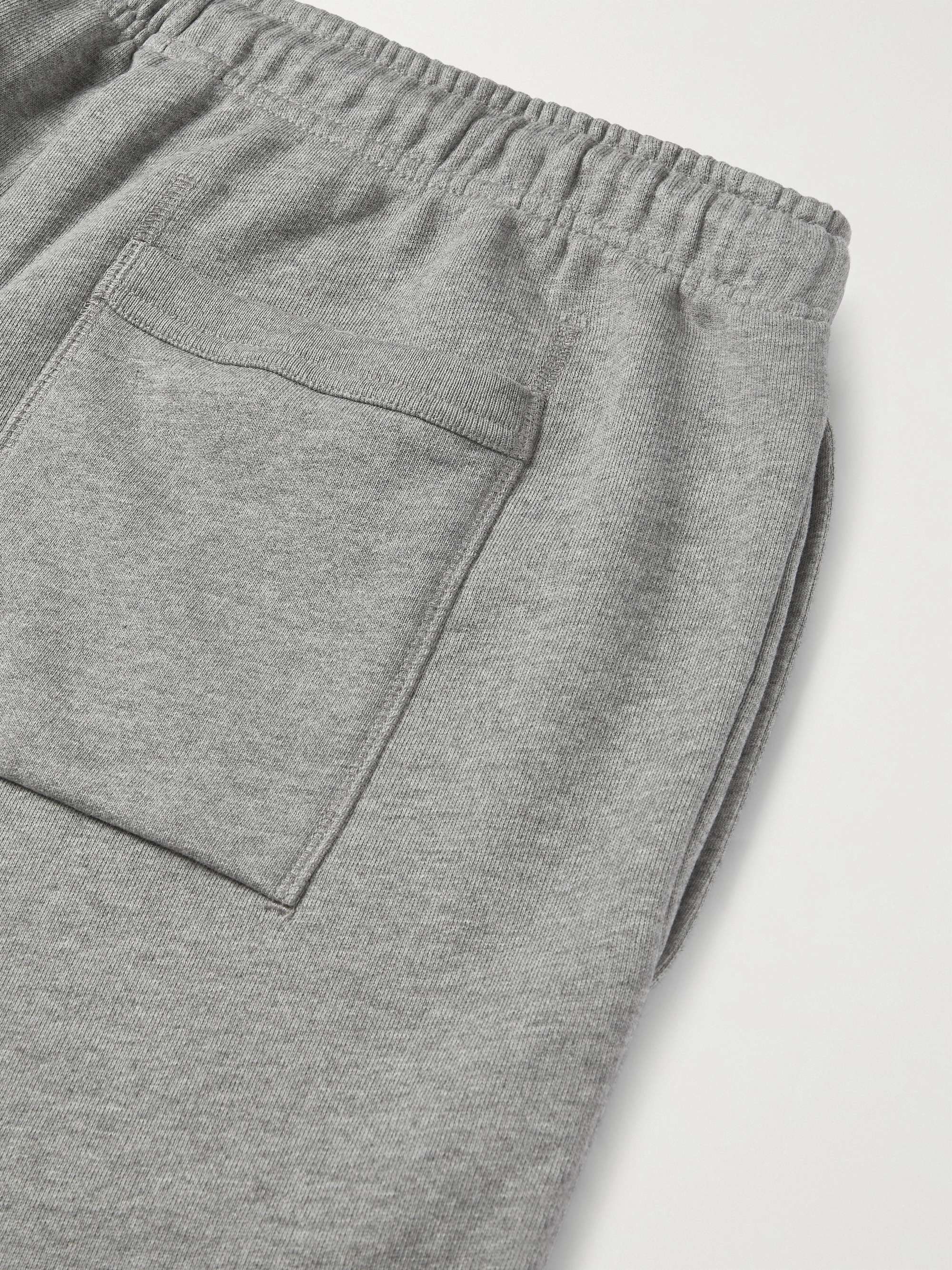 ACNE STUDIOS Wide-Leg Logo-Appliquéd Cotton-Jersey Drawstring Shorts