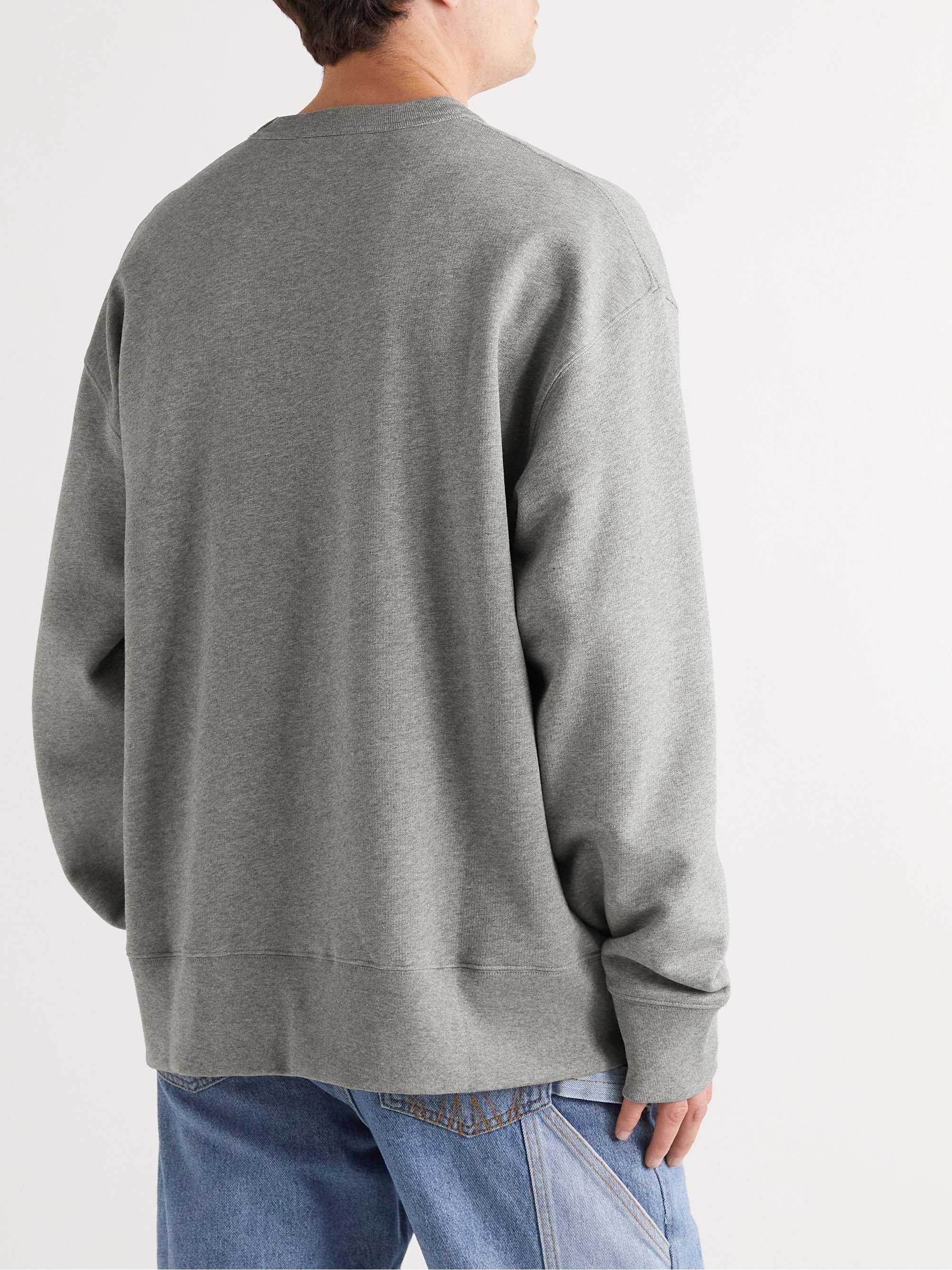 ACNE STUDIOS Fonbar Logo-Appliquéd Cotton-Jersey Sweatshirt