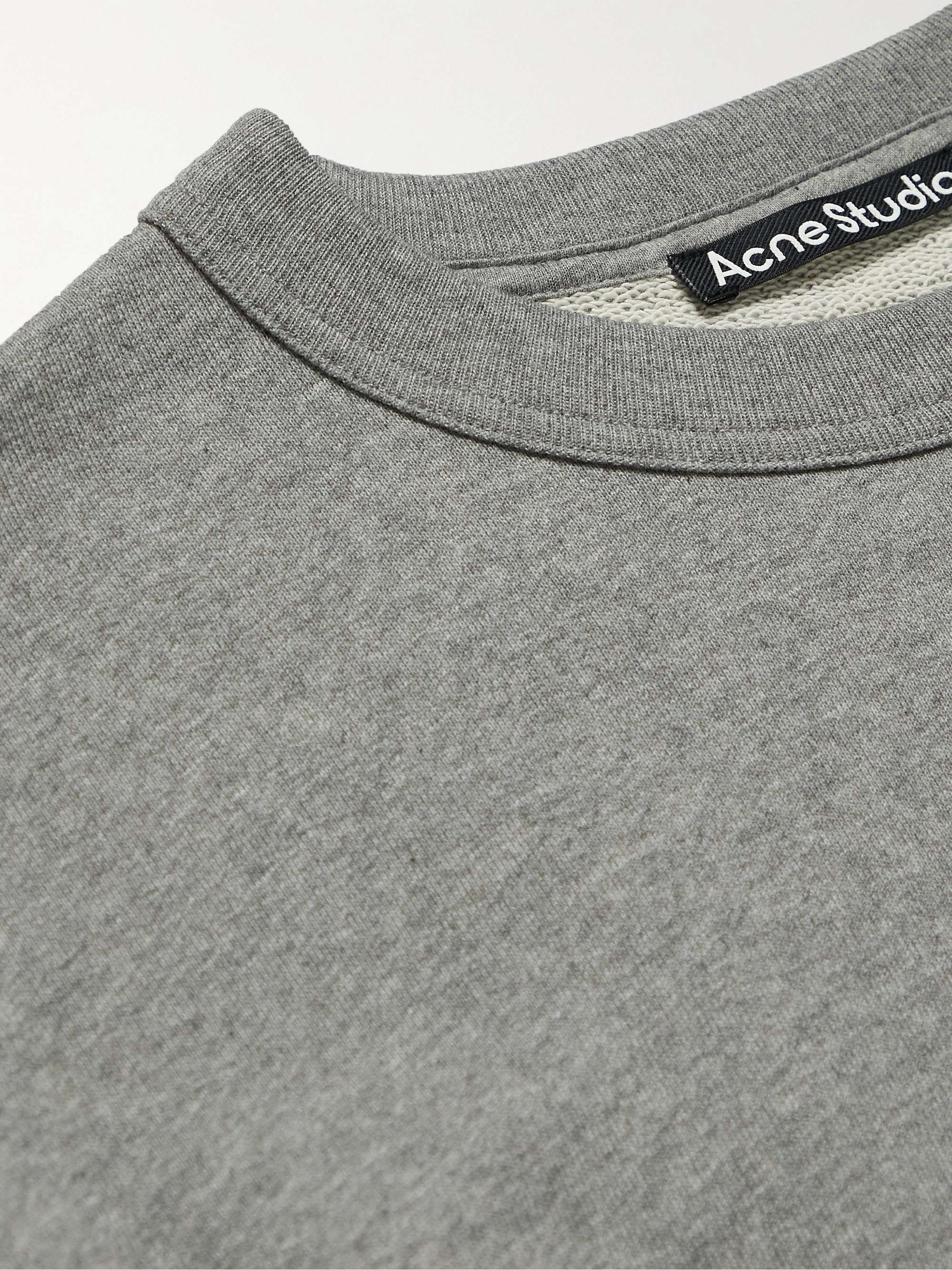 ACNE STUDIOS Fonbar Logo-Appliquéd Cotton-Jersey Sweatshirt