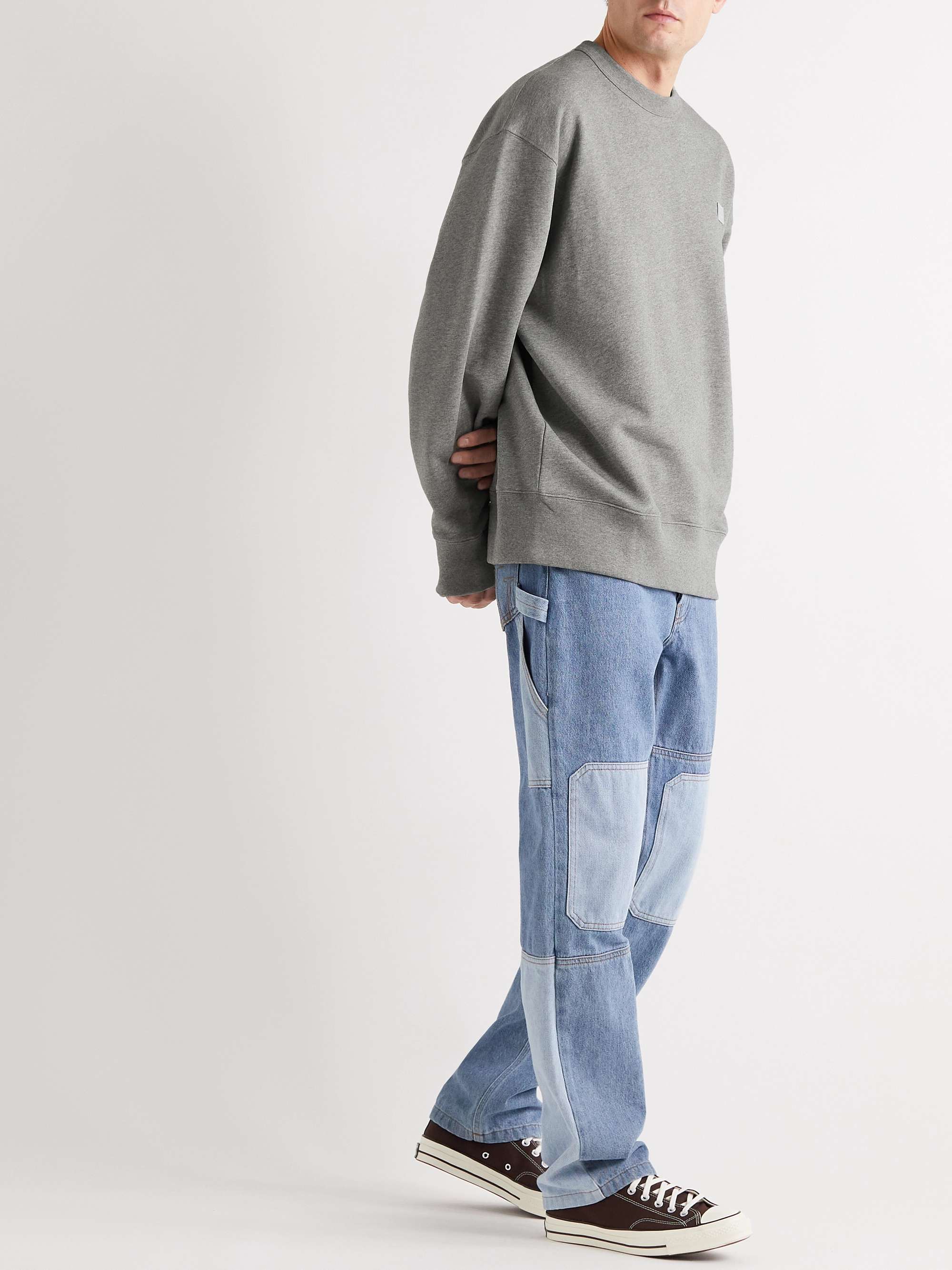 ACNE STUDIOS Fonbar Logo-Appliquéd Cotton-Jersey Sweatshirt