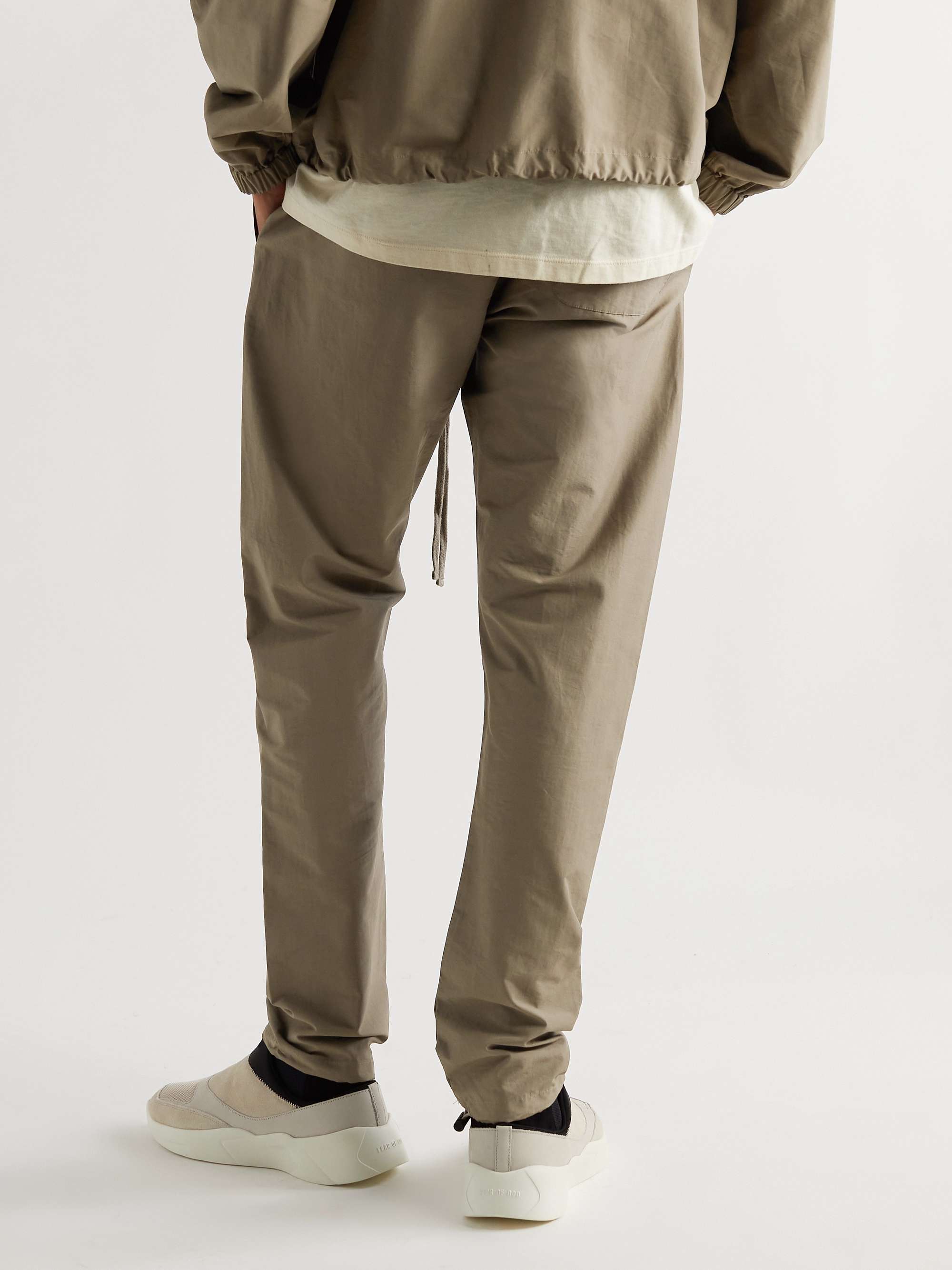 FEAR OF GOD ESSENTIALS Tapered Logo-Print Cotton-Blend Sweatpants