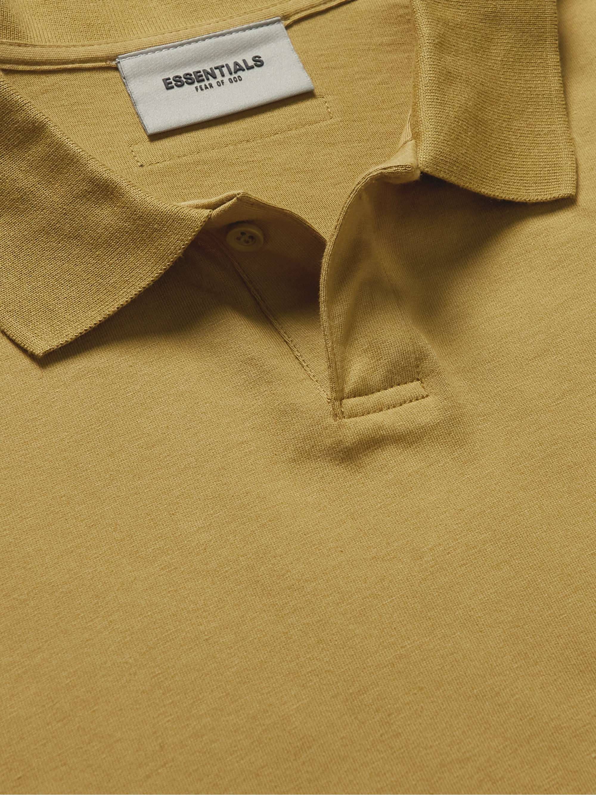 FEAR OF GOD ESSENTIALS Logo-Detailed Cotton-Jersey Polo Shirt
