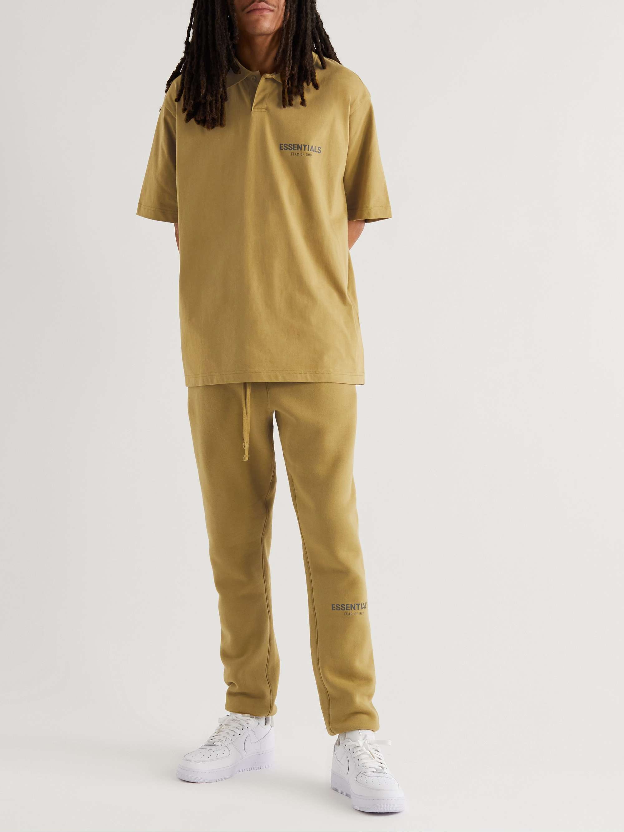 FEAR OF GOD ESSENTIALS Logo-Detailed Cotton-Jersey Polo Shirt