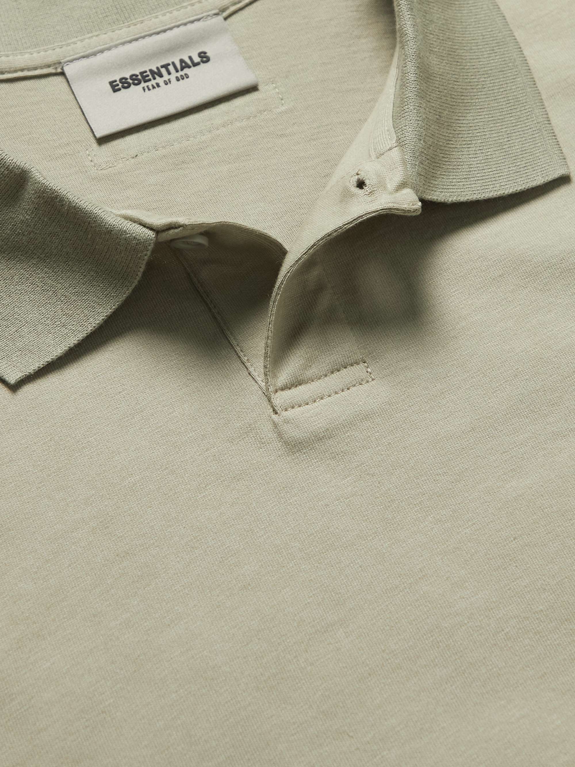 FEAR OF GOD ESSENTIALS Logo-Detailed Cotton-Jersey Polo Shirt