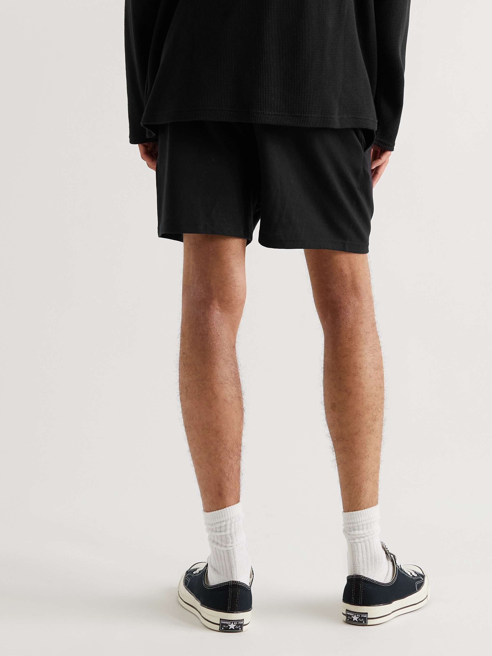 FEAR OF GOD ESSENTIALS Logo-Appliquéd Cotton-Blend Jersey Shorts