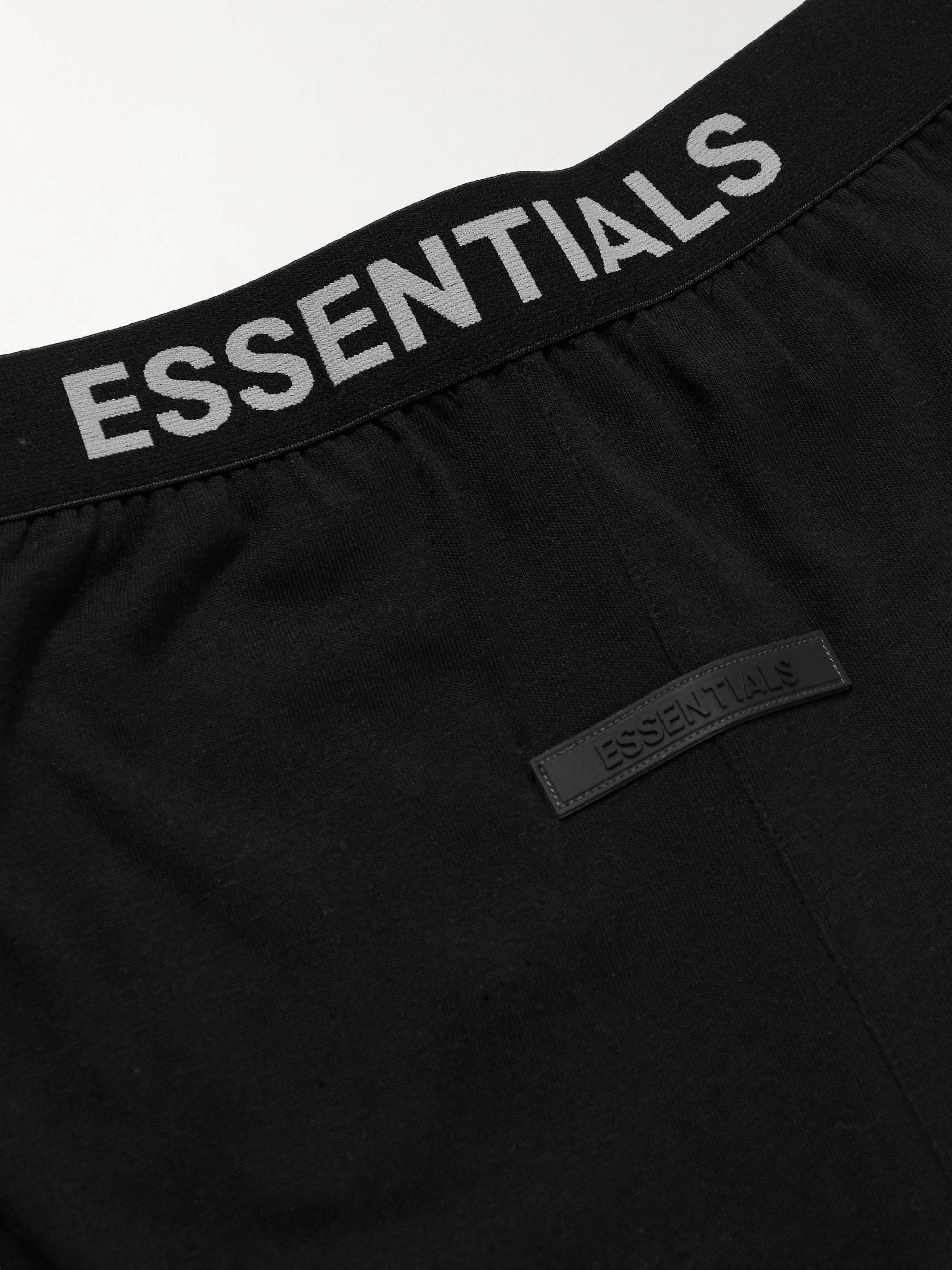 FEAR OF GOD ESSENTIALS Logo-Appliquéd Cotton-Blend Jersey Shorts