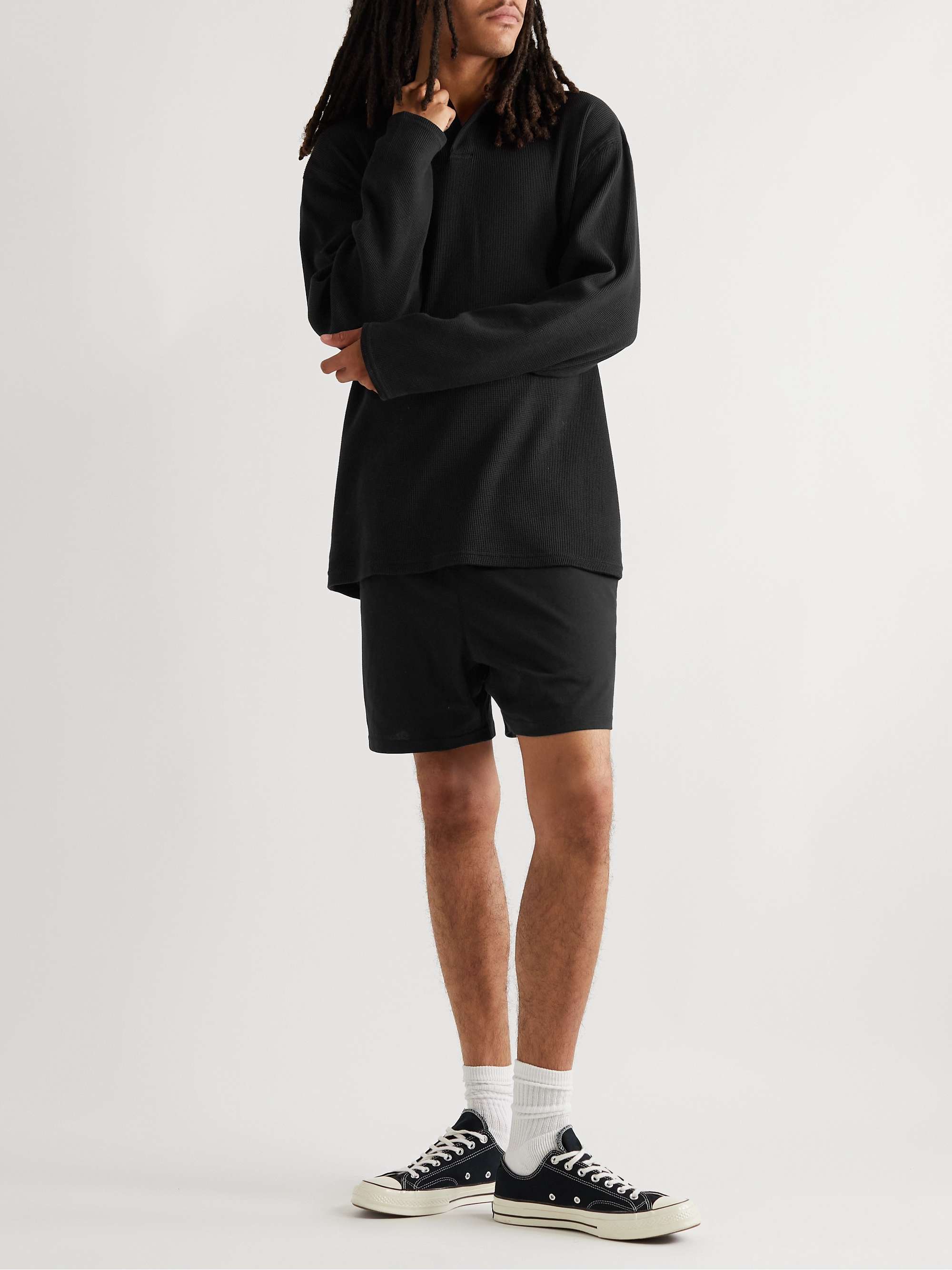 FEAR OF GOD ESSENTIALS Logo-Appliquéd Cotton-Blend Jersey Shorts