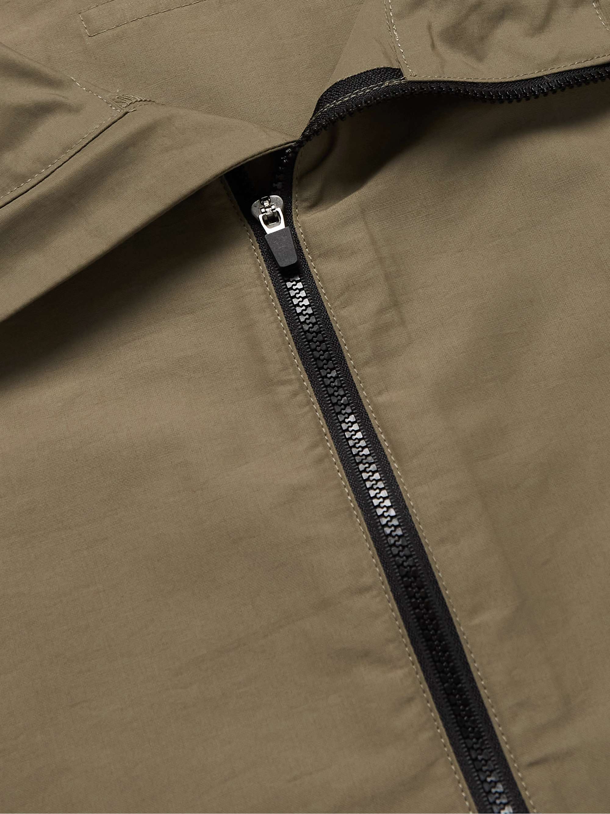 FEAR OF GOD ESSENTIALS Logo-Print Cotton-Blend Poplin Half-Zip Track Jacket