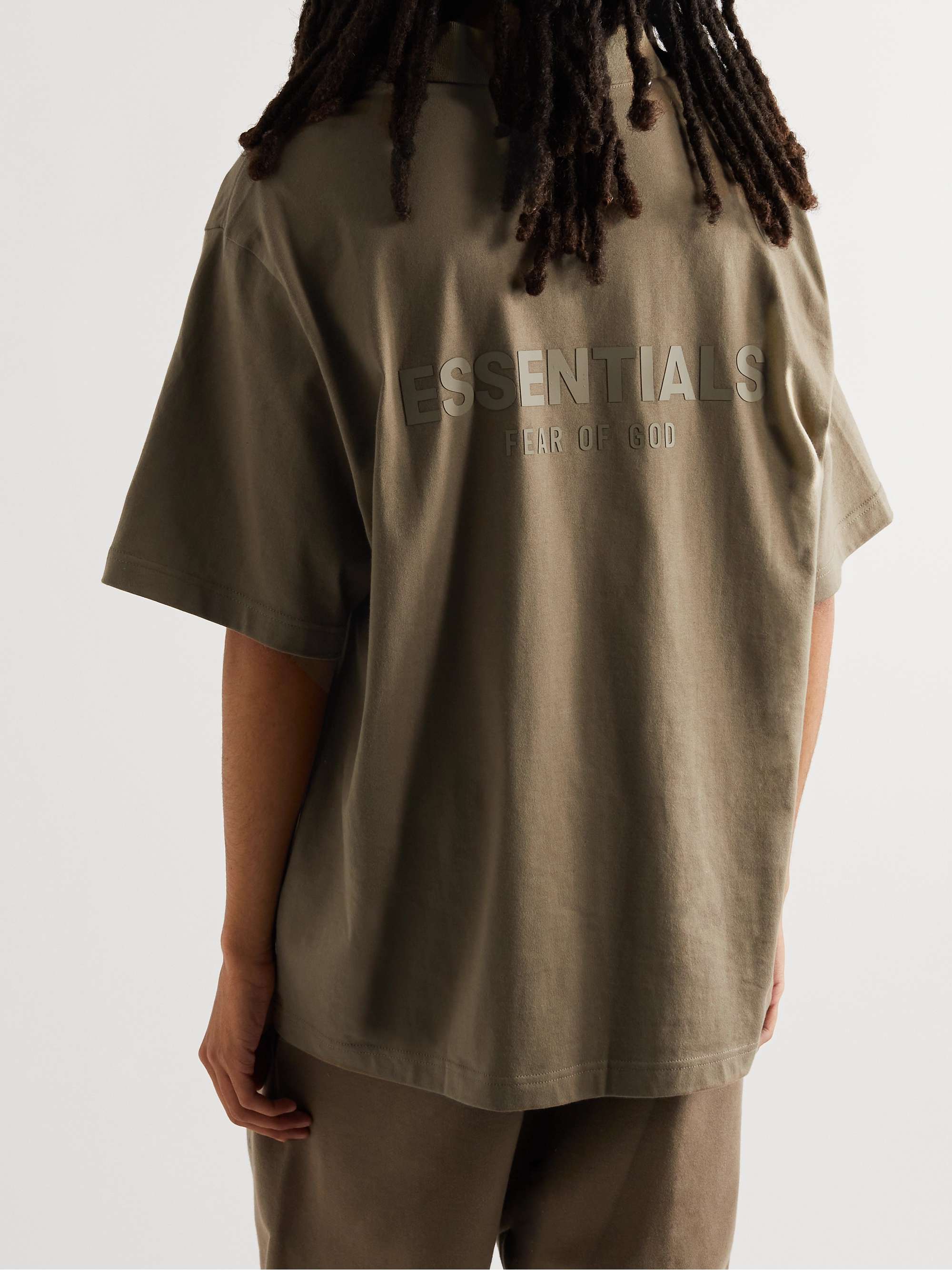 FEAR OF GOD ESSENTIALS Logo-Detailed Cotton-Jersey Polo Shirt
