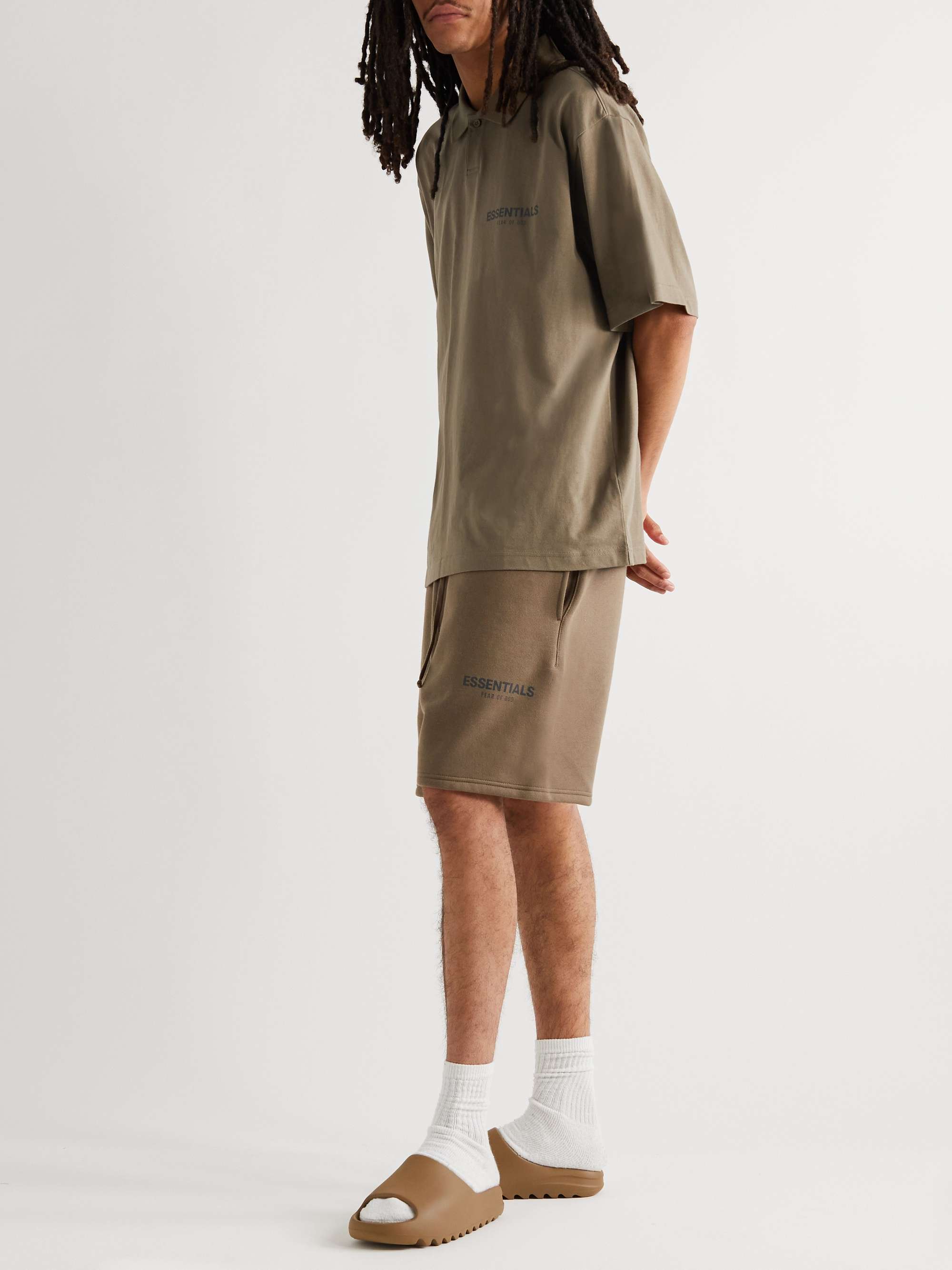 FEAR OF GOD ESSENTIALS Logo-Detailed Cotton-Jersey Polo Shirt