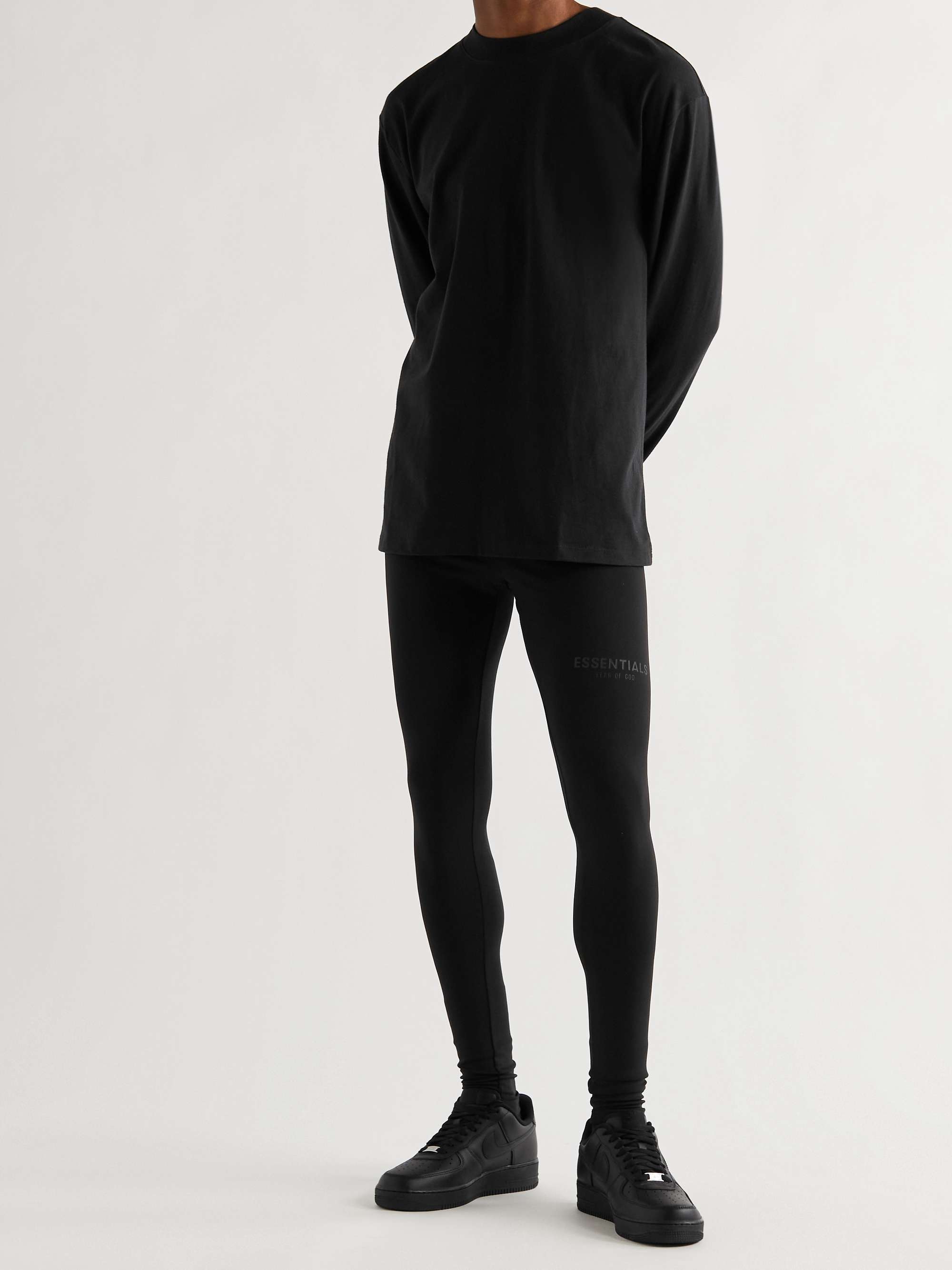 FEAR OF GOD ESSENTIALS Logo-Print Stretch-Jersey Sweatpants