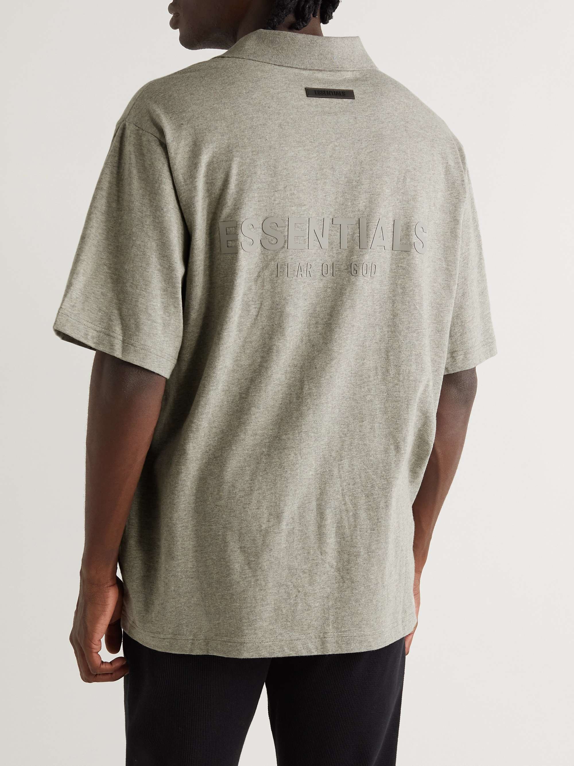 FEAR OF GOD ESSENTIALS Logo-Print Cotton-Jersey Polo Shirt