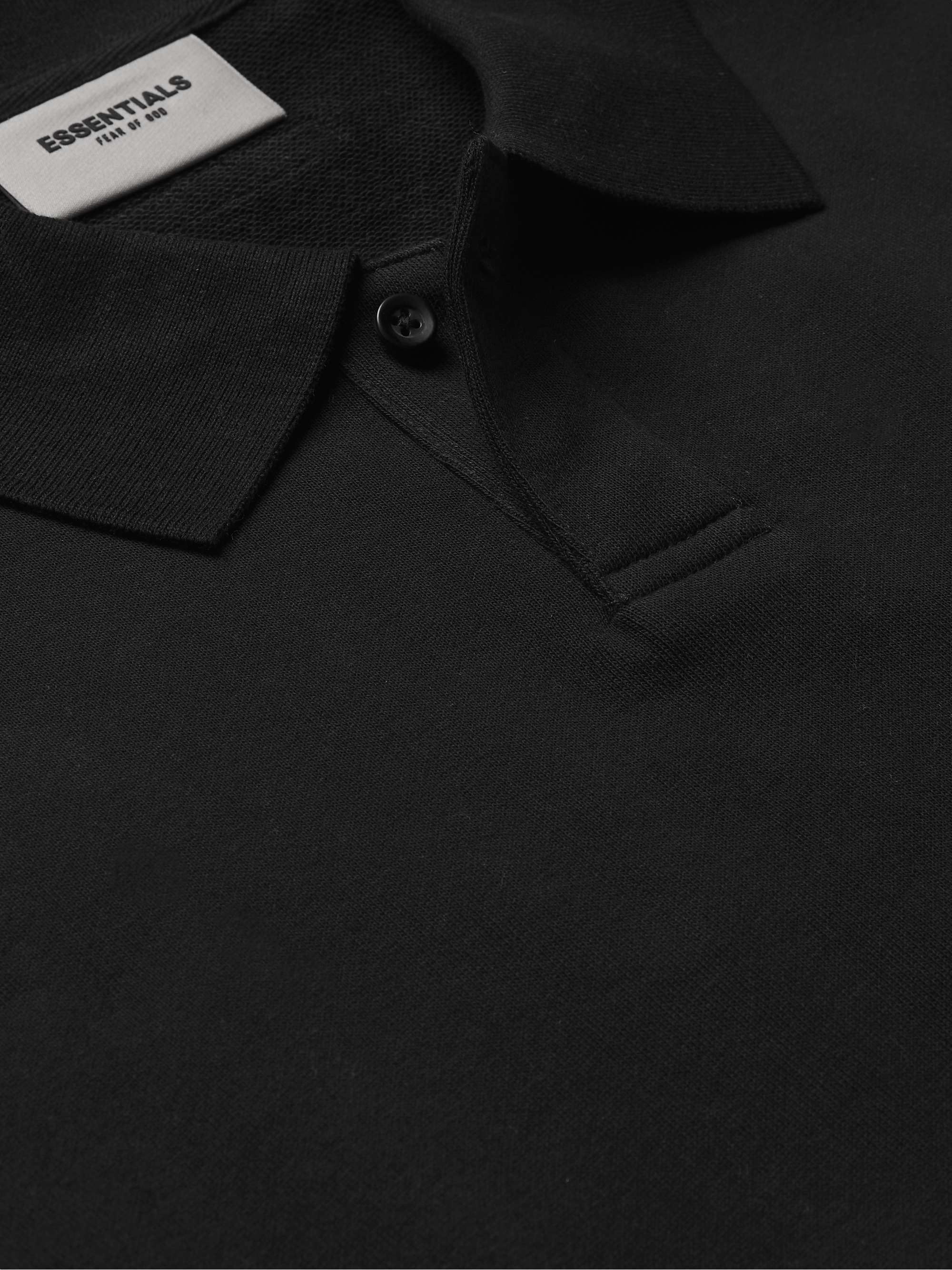 FEAR OF GOD ESSENTIALS Logo-Print Cotton-Jersey Polo Shirt