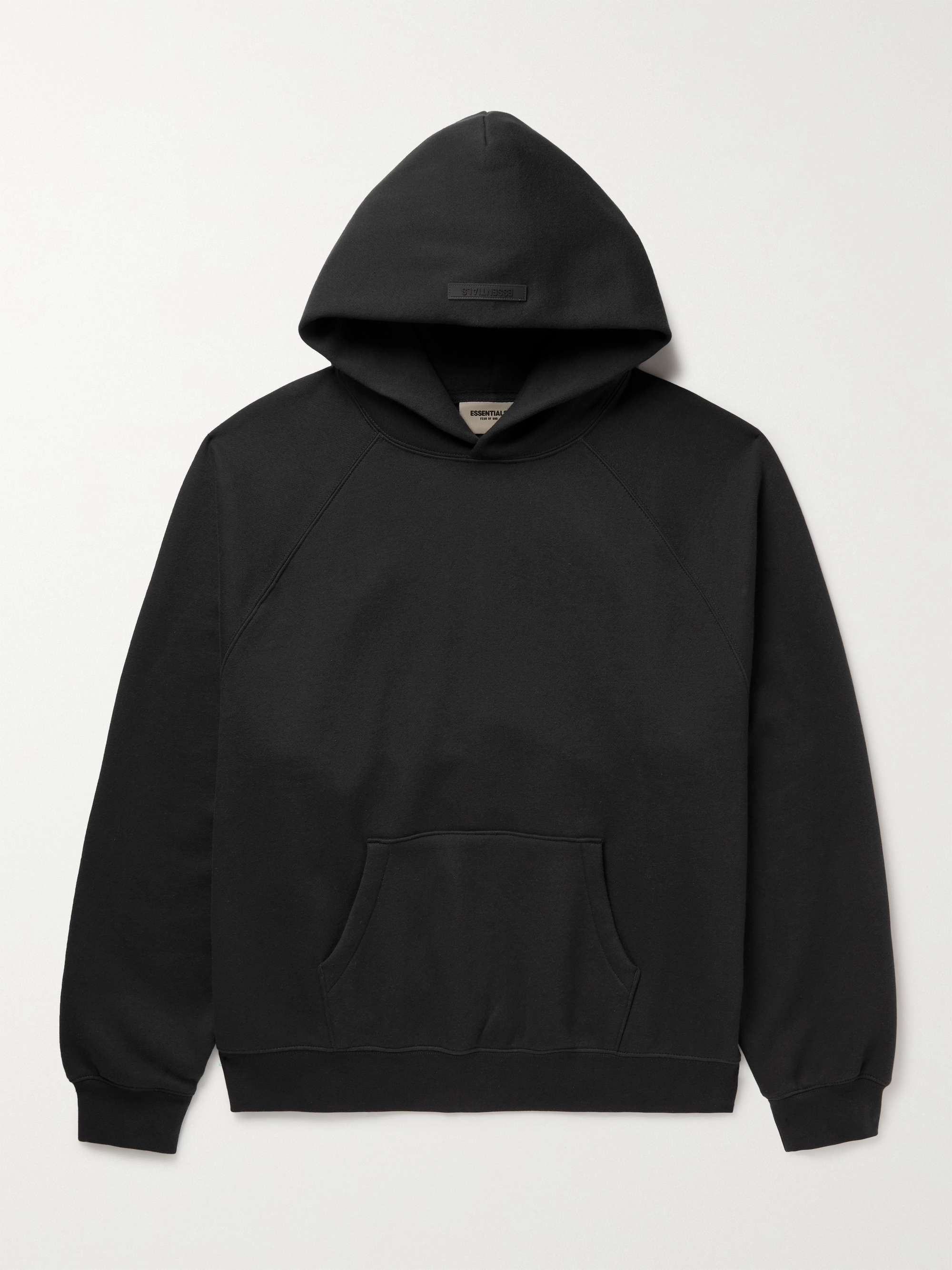 FEAR OF GOD ESSENTIALS Logo-Detailed Cotton-Blend Jersey Hoodie for Men ...