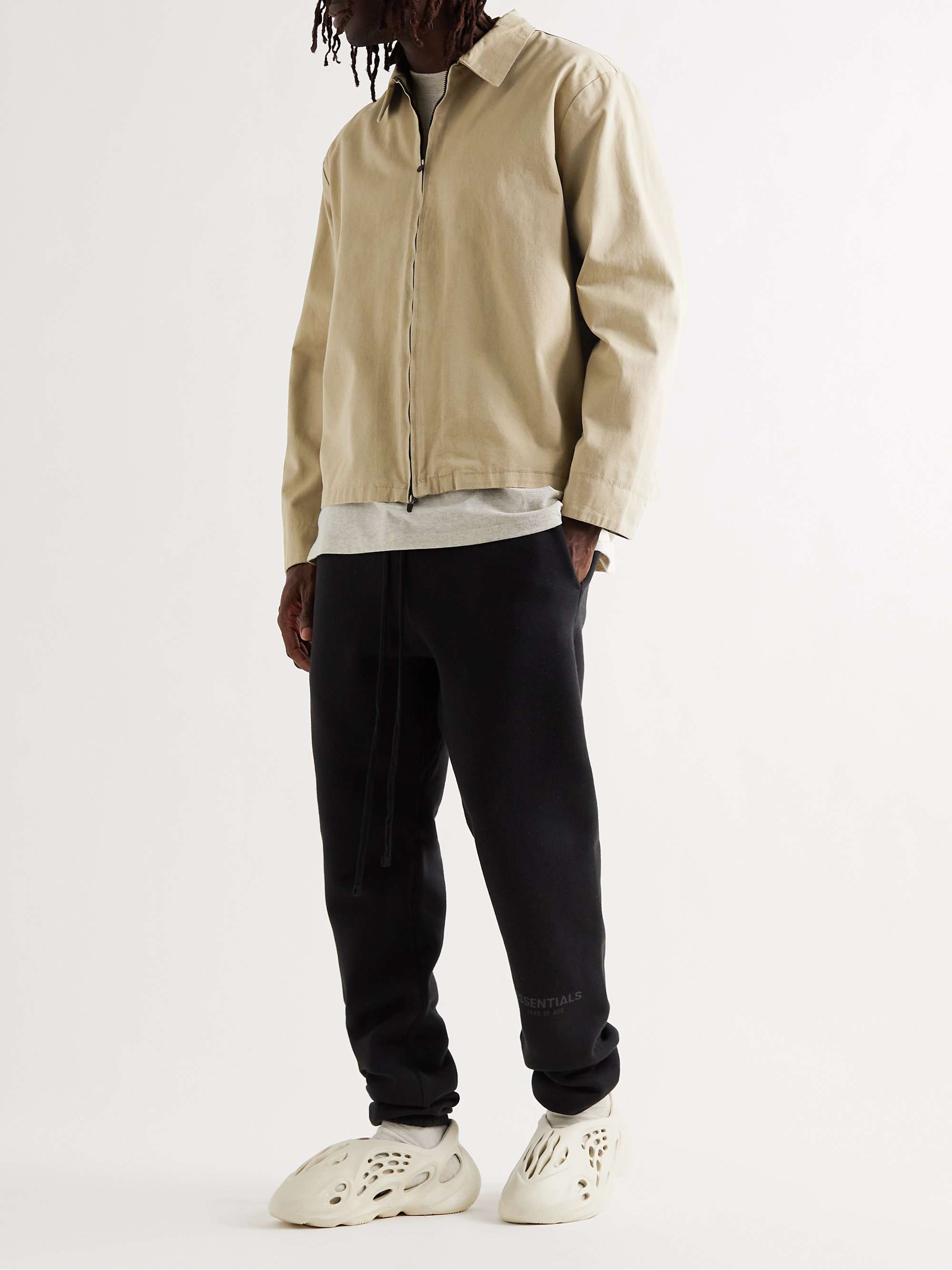 Tapered Organic Cotton-Jersey Drawstring Sweatpants