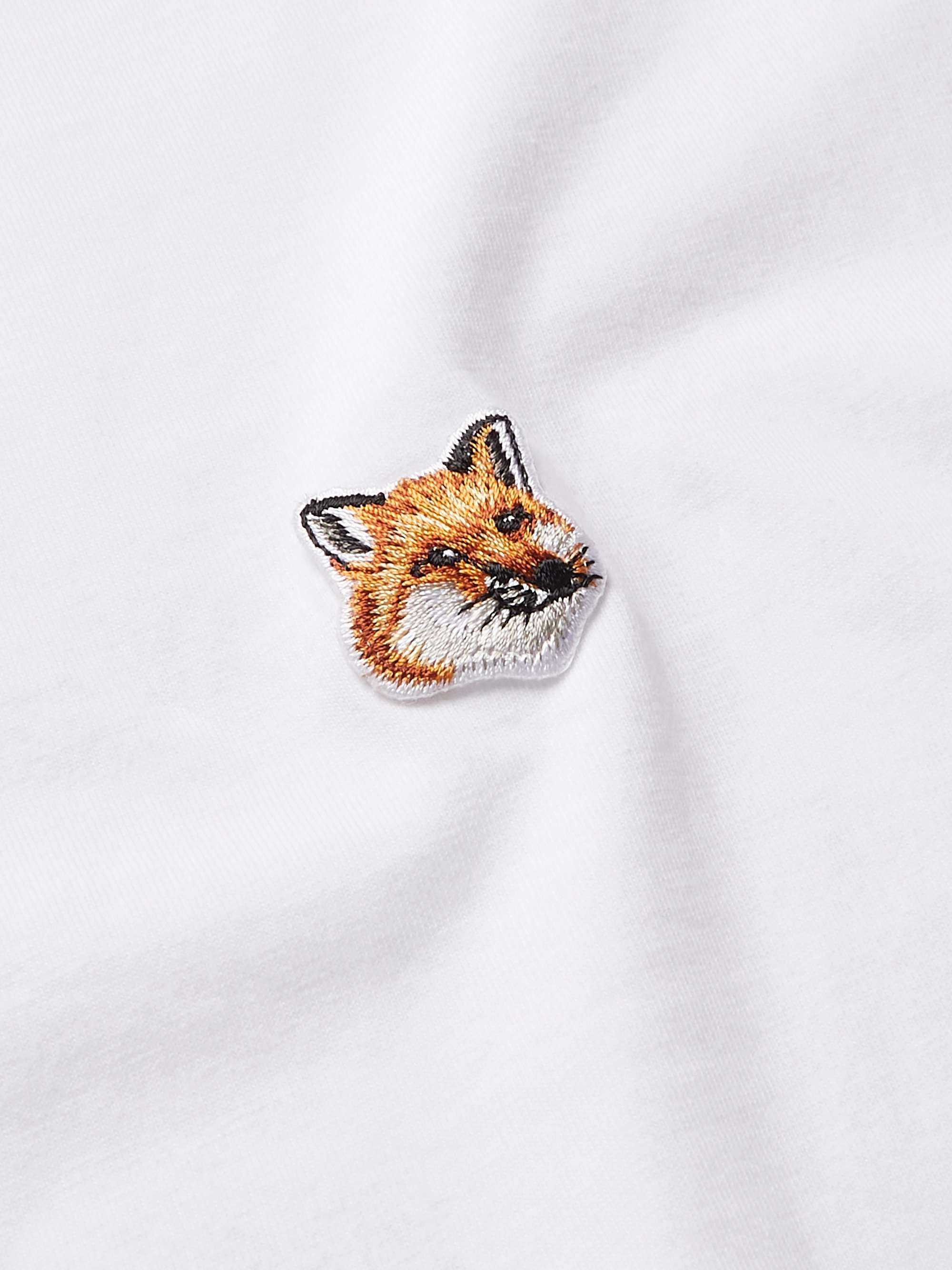 MAISON KITSUNÉ Logo-Appliquéd Cotton-Jersey T-Shirt