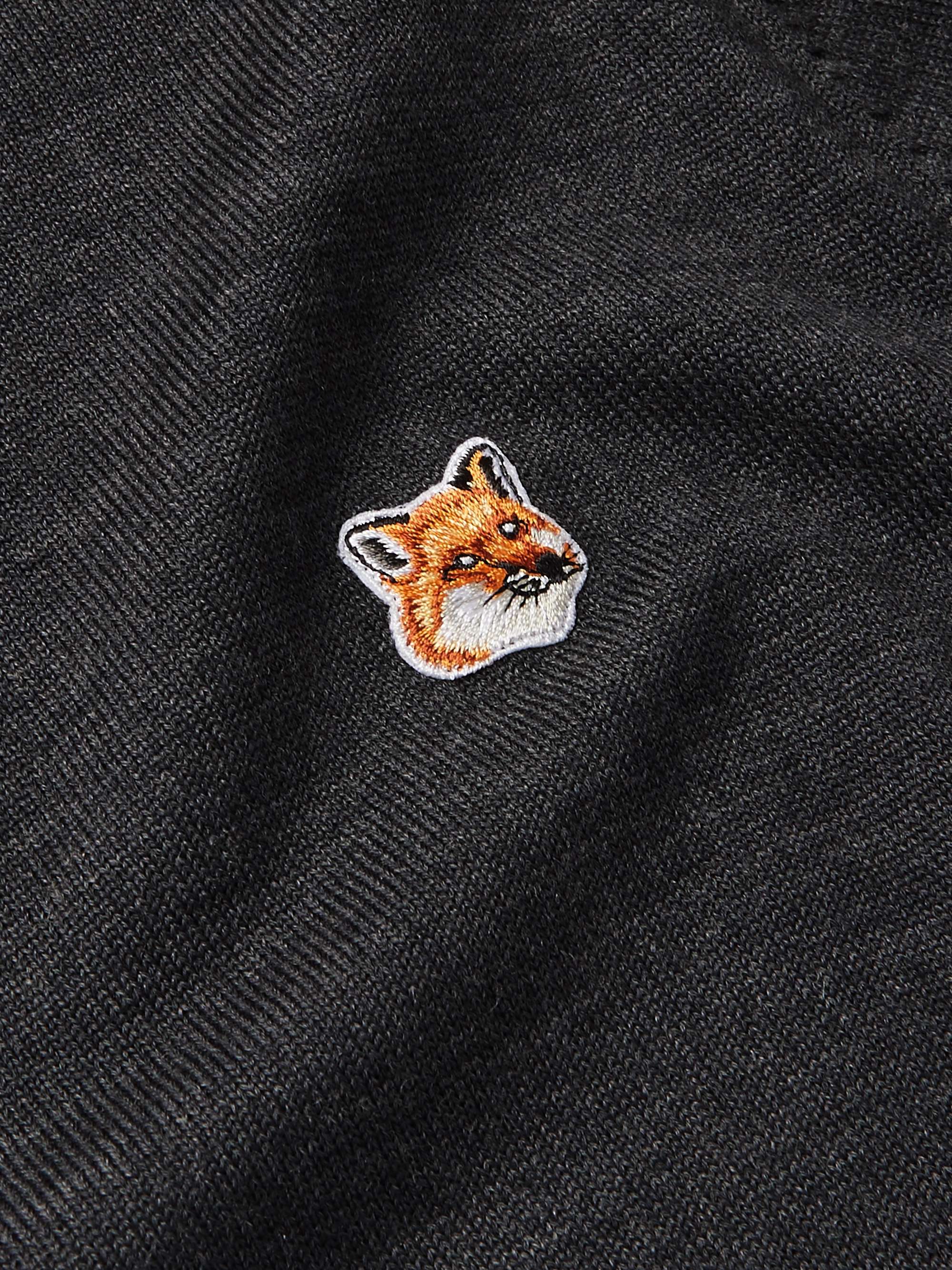 MAISON KITSUNÉ Logo-Appliquéd Wool Sweater