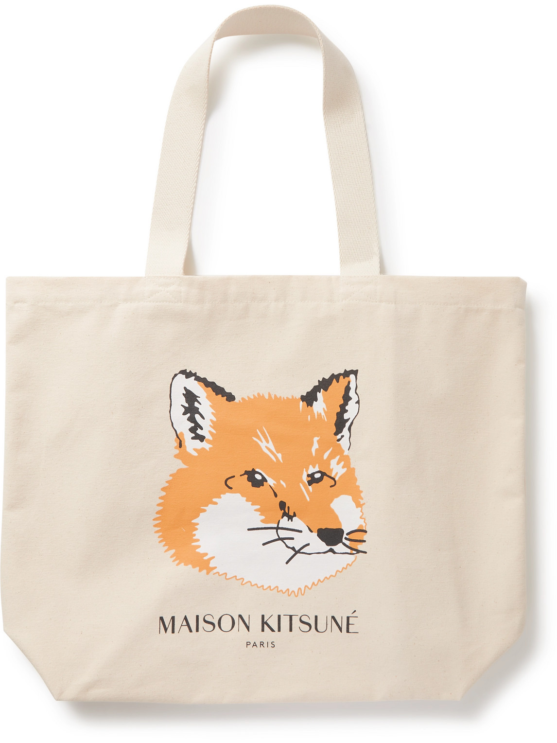 MAISON KITSUNE 남성용Maison Kitsuné OffWhite 'Café Kitsuné' Tote