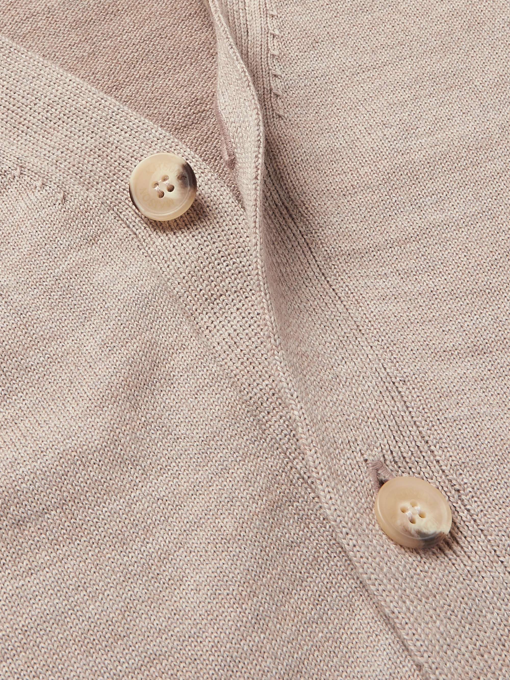 MAISON KITSUNÉ Logo-Appliquéd Wool Cardigan