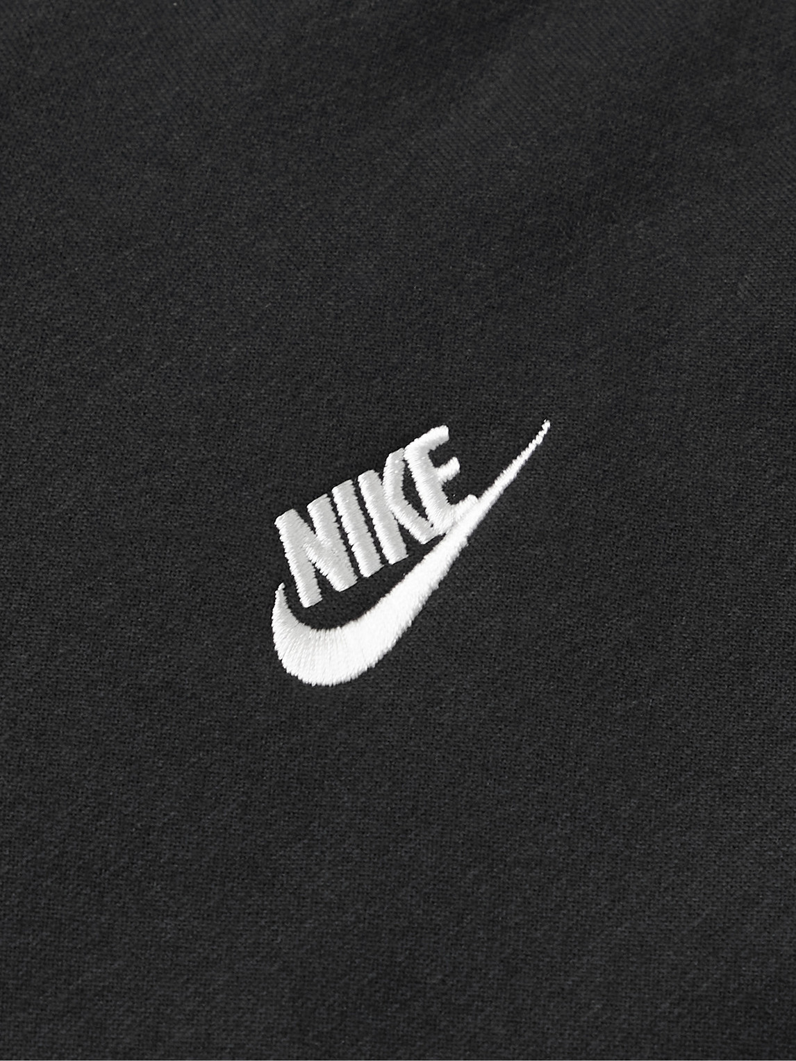 Nike Sportswear Club Fleece-back Cotton-blend Jersey Hoodie In Black ...