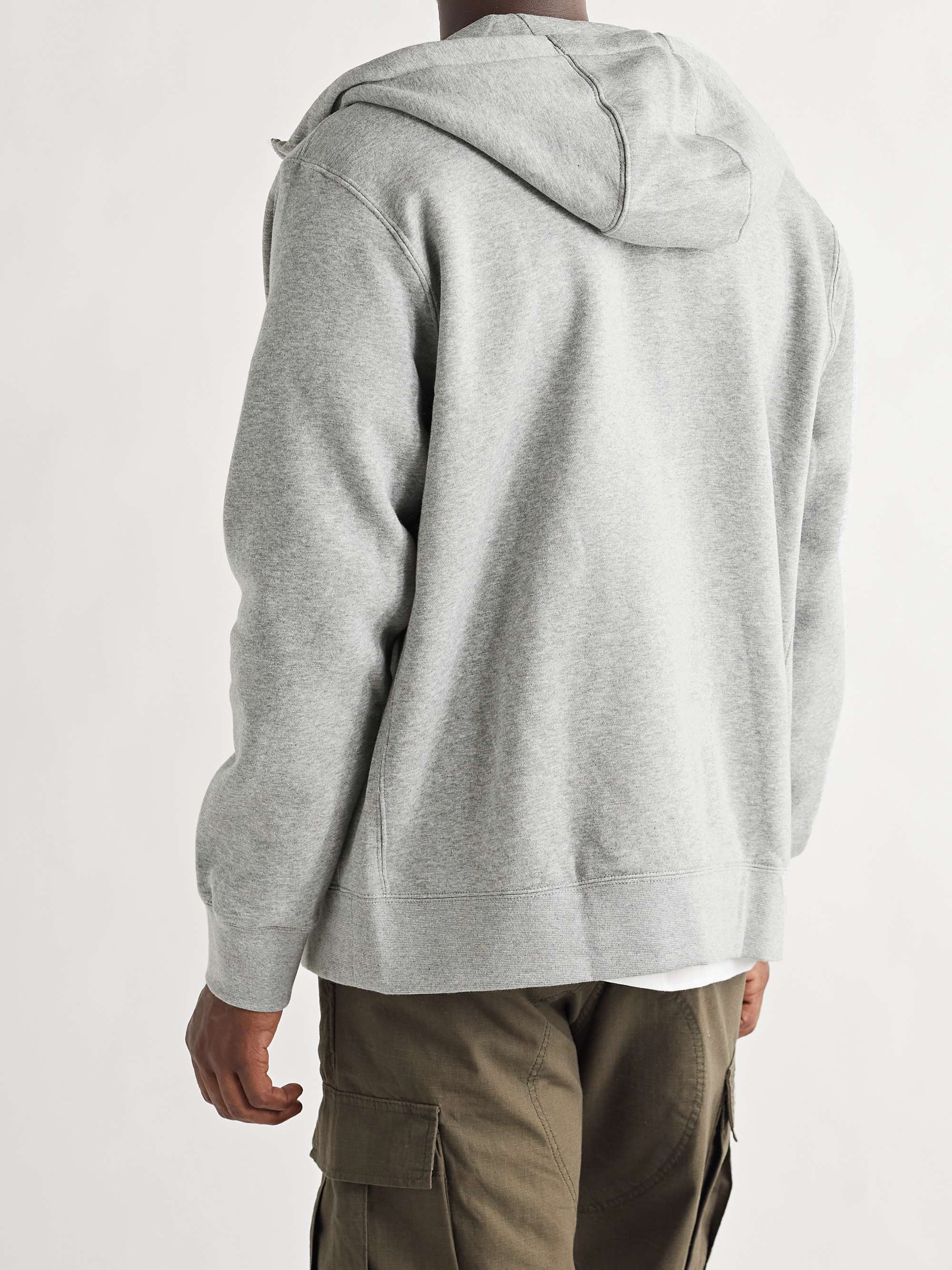 NIKE Sportswear Club Logo-Embroidered Cotton-Blend Jersey Hoodie