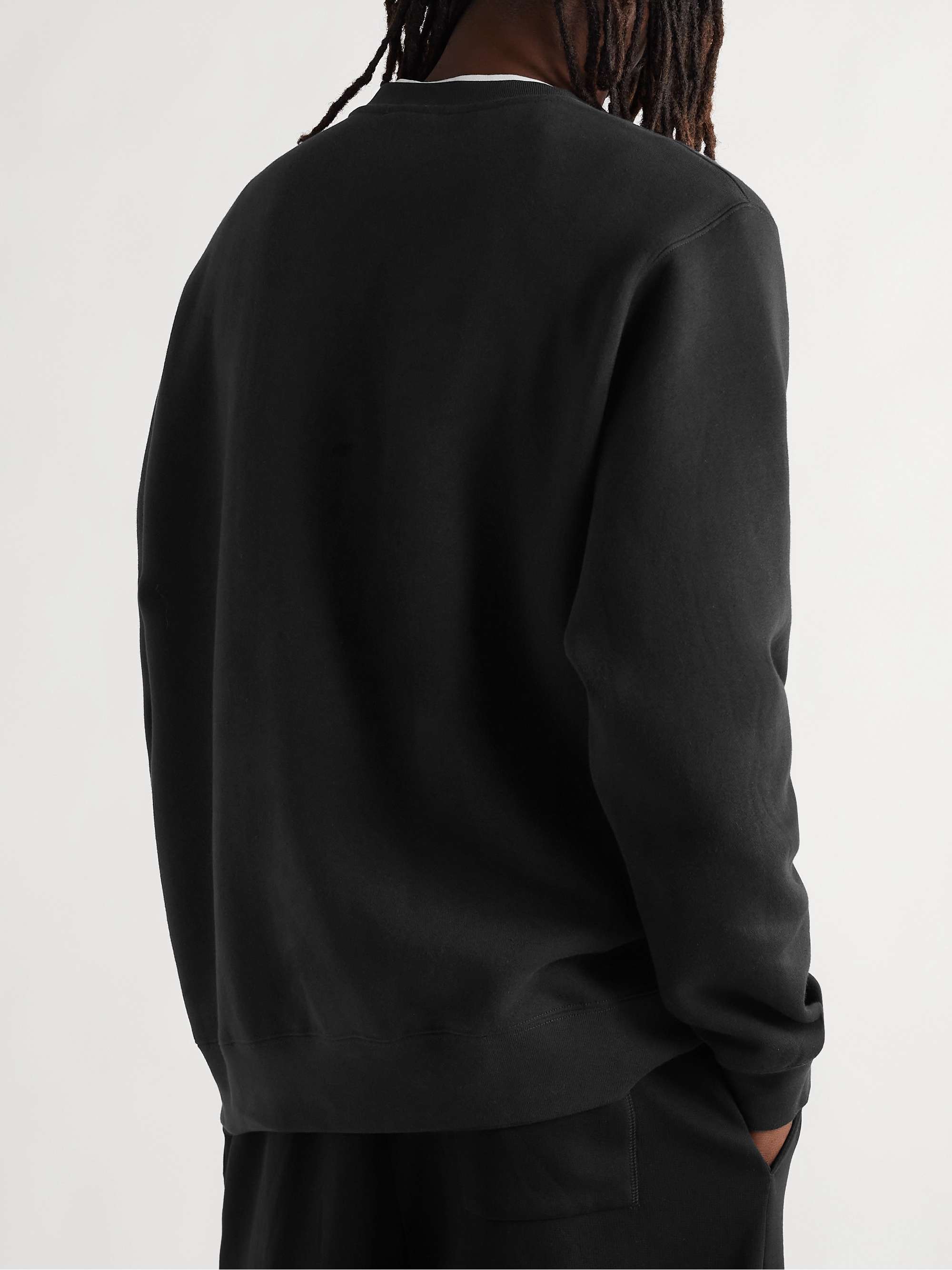 NIKE Sportswear Club Logo-Embroidered Cotton-Blend Tech Fleece Sweatshirt