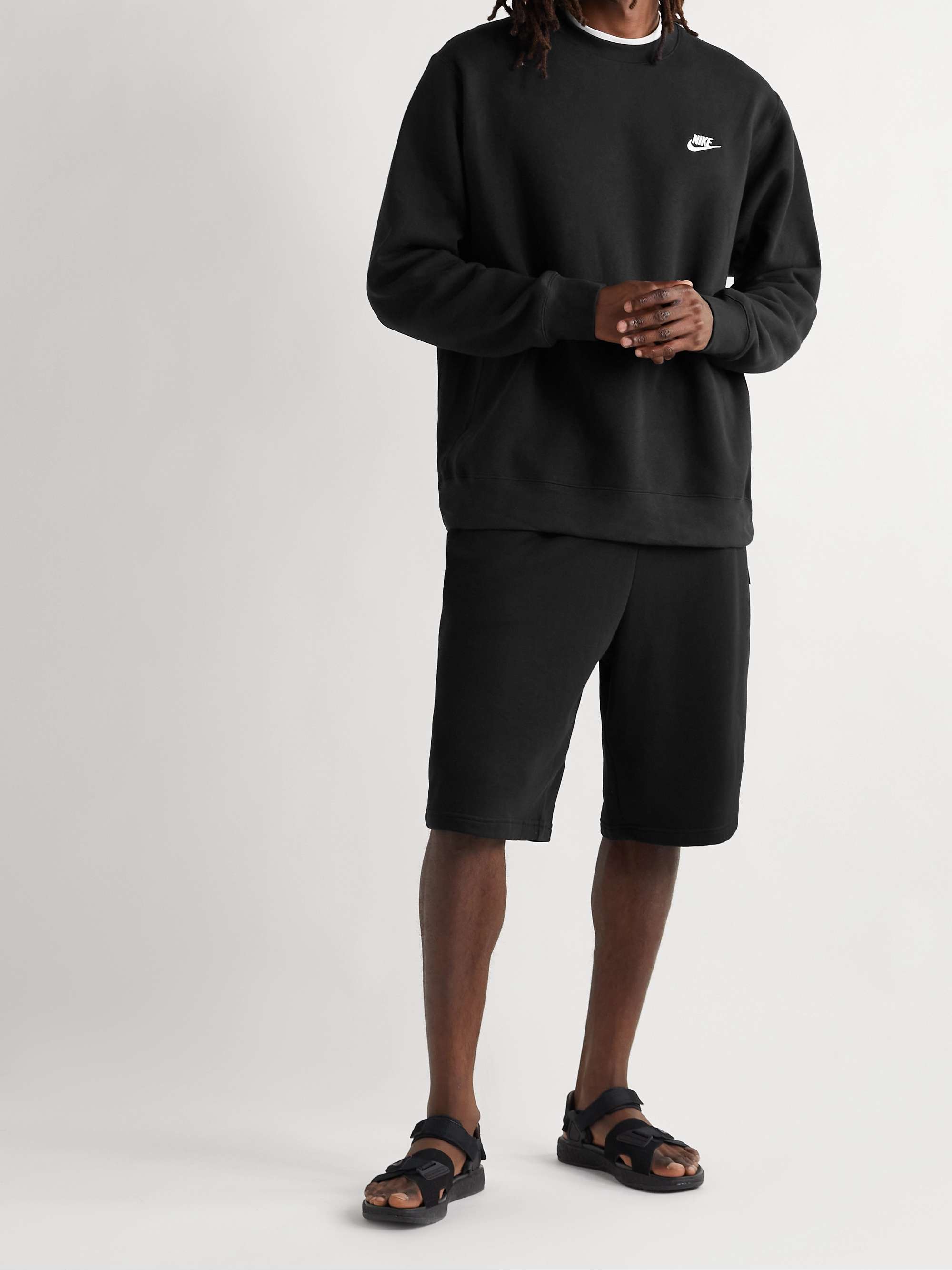 NIKE Sportswear Club Logo-Embroidered Cotton-Blend Tech Fleece